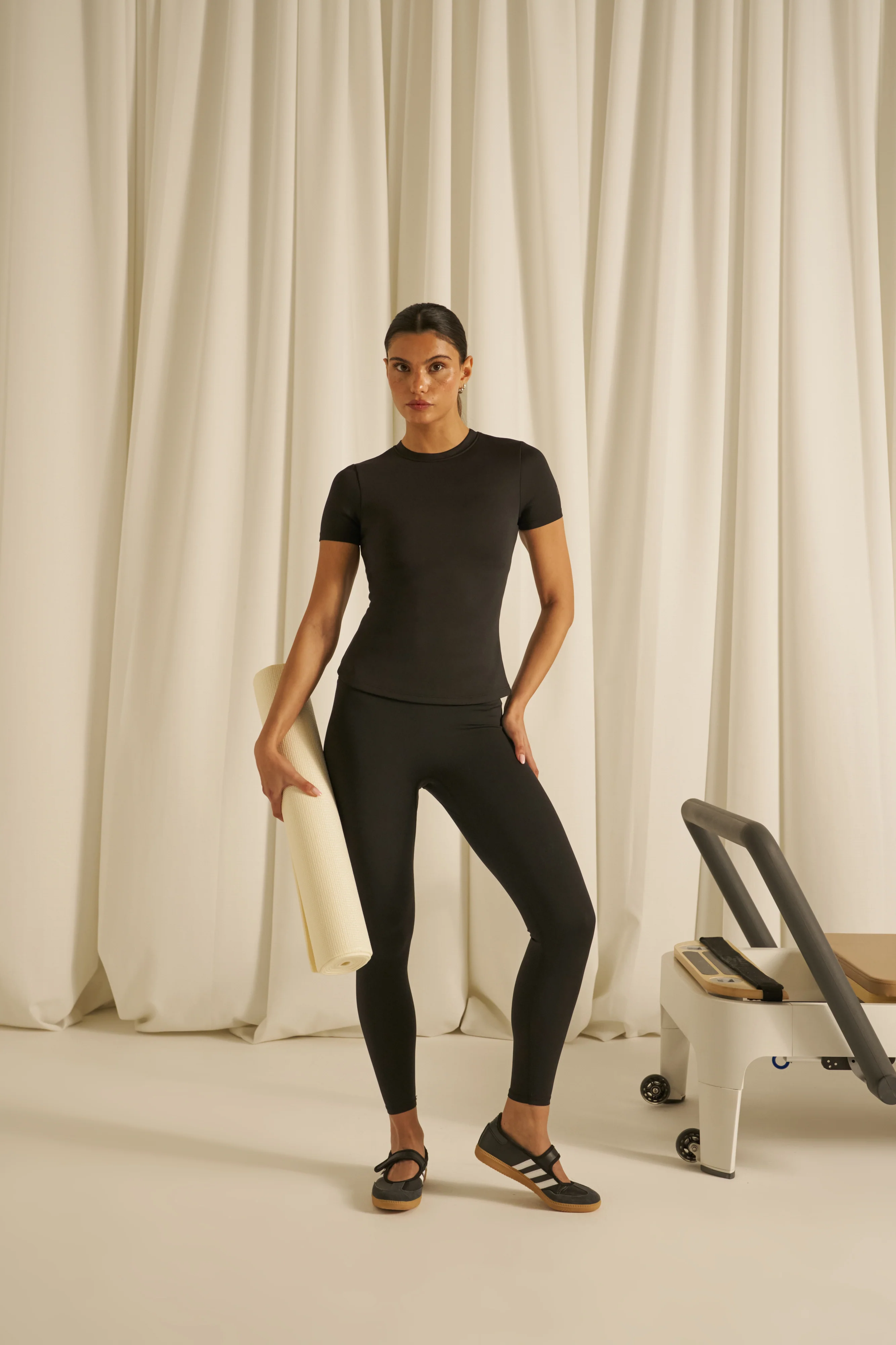 Smoothform Built In Bra Short Sleeve Top - Core Black - Image 5