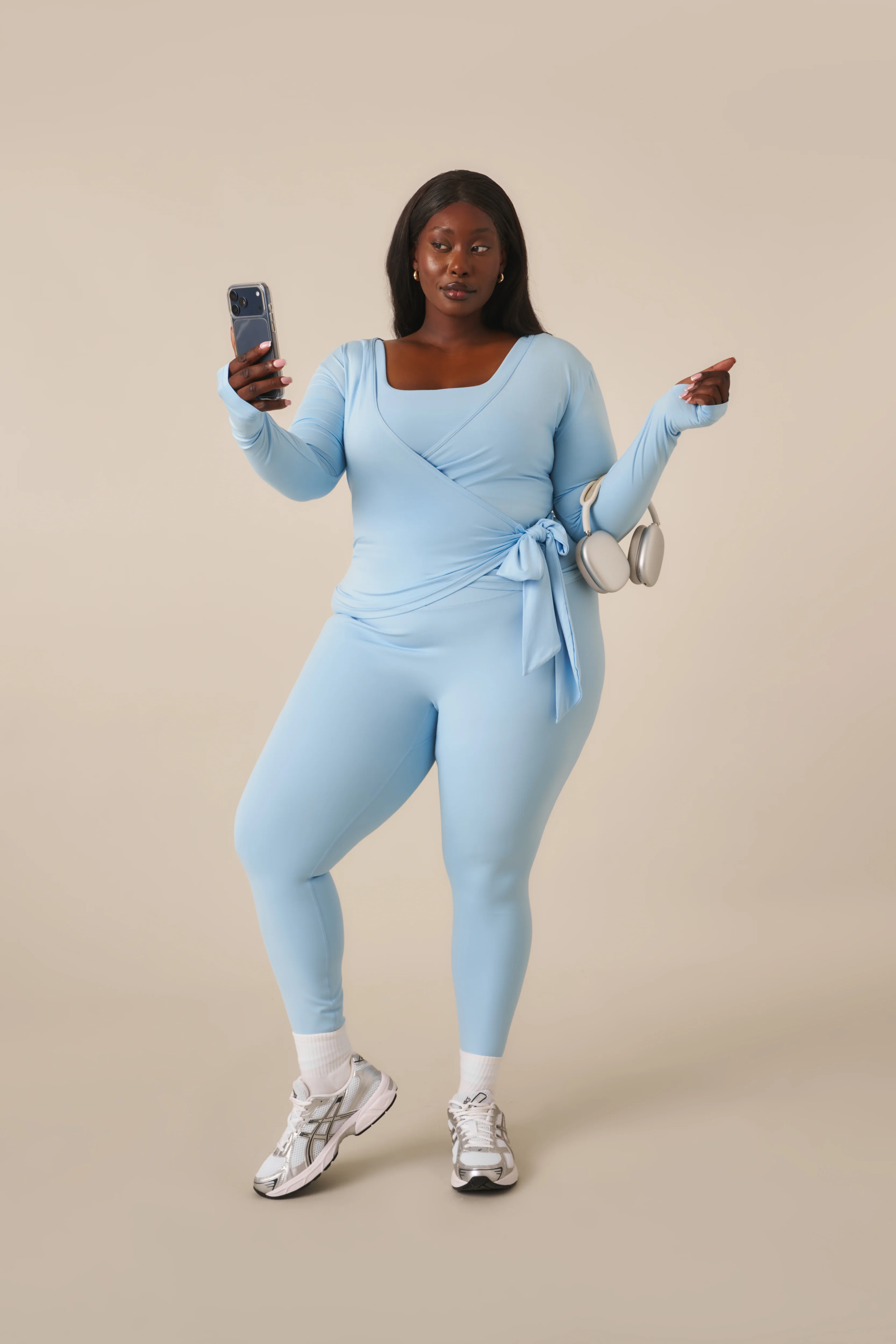 Smoothform High Waist Leggings - Powder Blue - Image 10