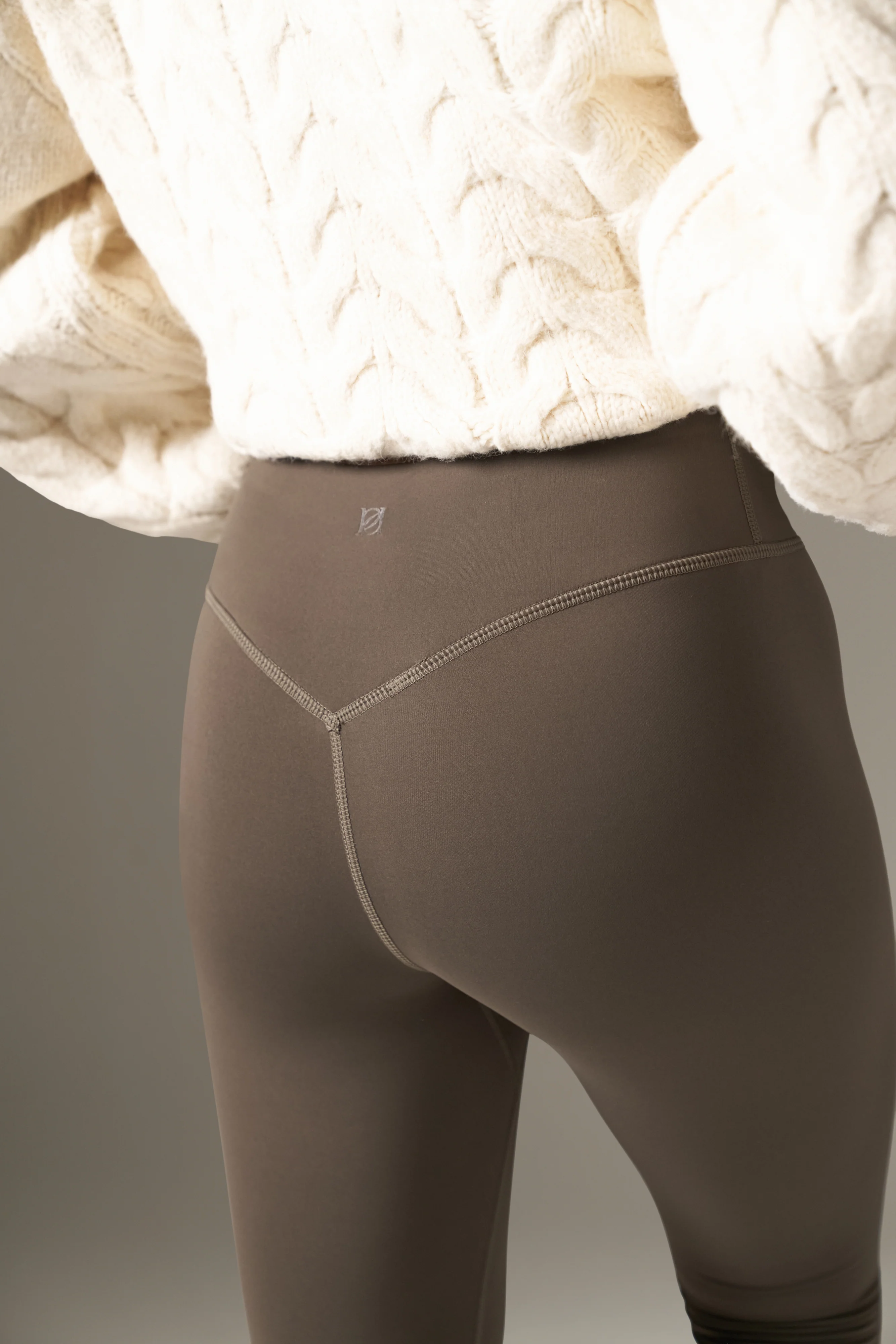 High Waist Thermasoft Leggings - Cocoa - Image 6