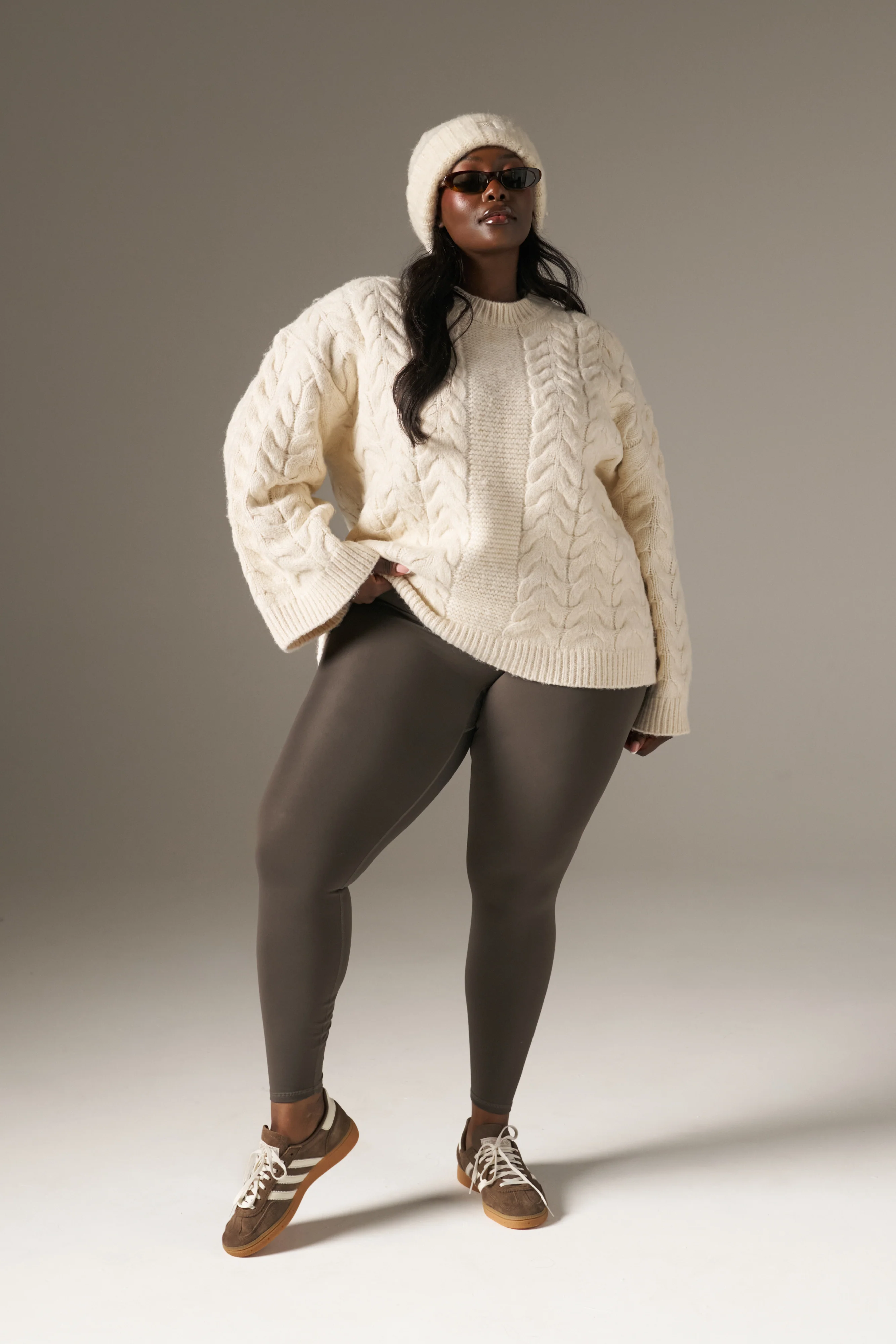High Waist Thermasoft Leggings - Cocoa - Image 7
