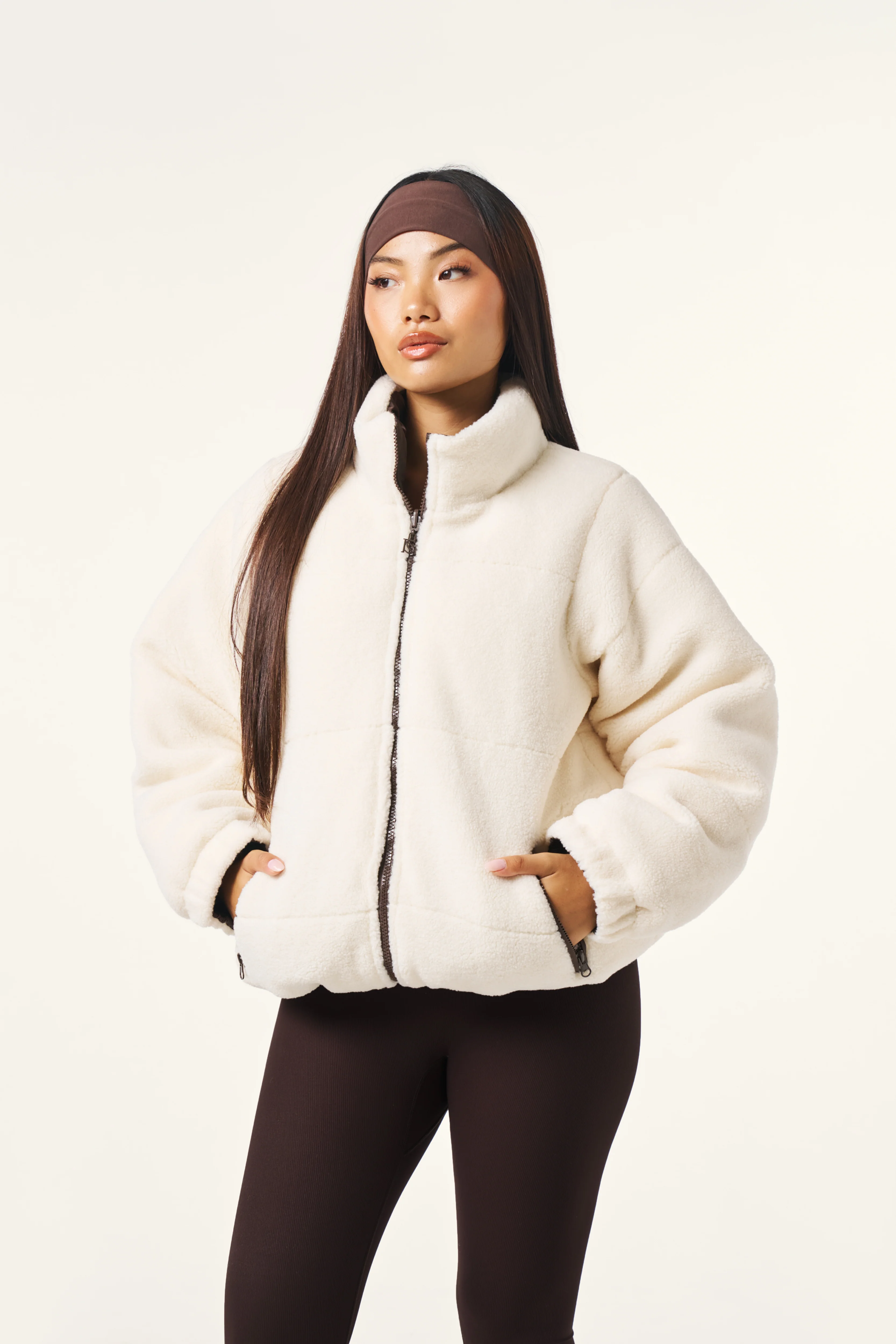 Multiway Reversible Puffer Coat - Espresso - Image 6