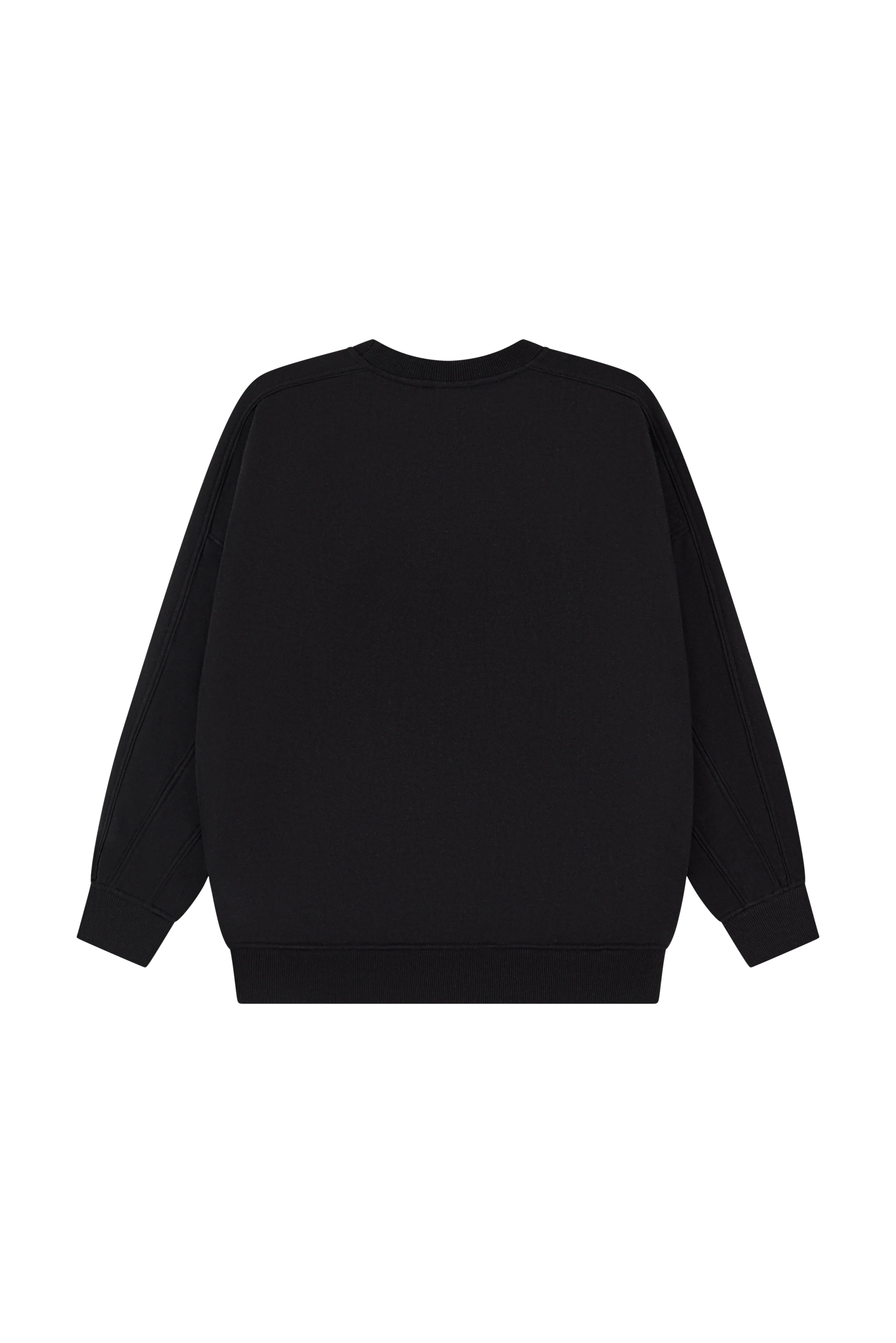 Oversized Branded Crew Neck Sweatshirt - Core Black - Image 10