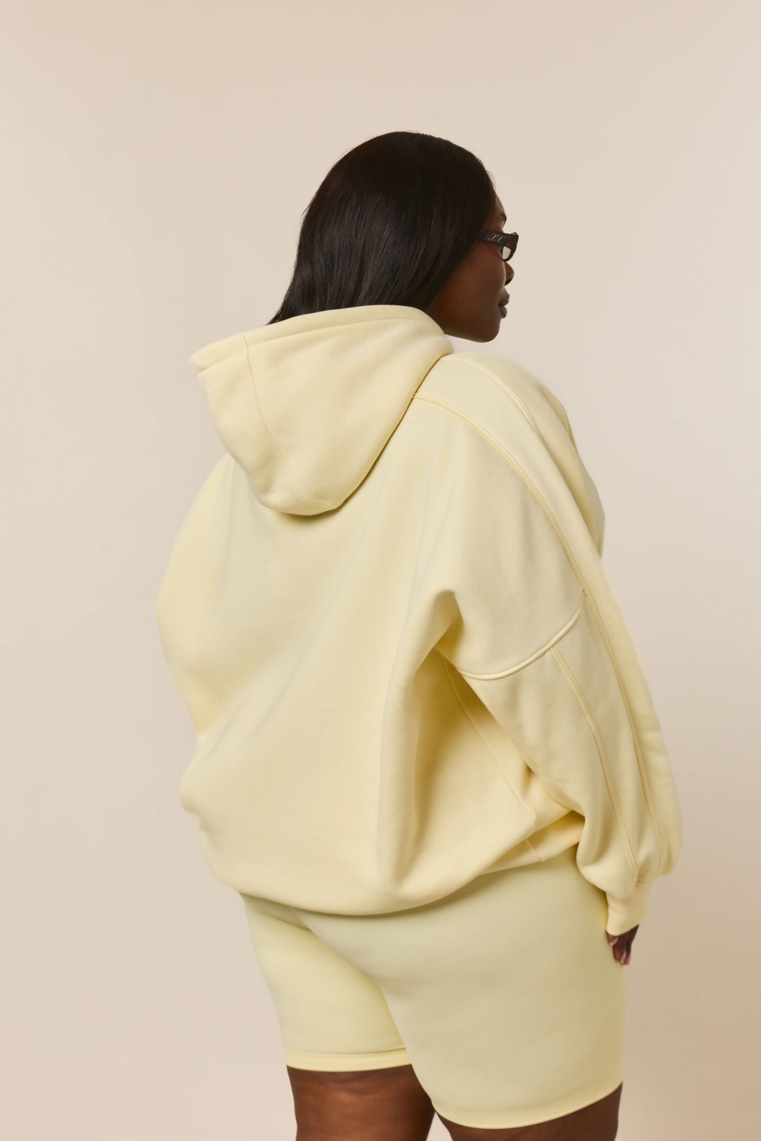 Oversized Branded Hoodie - Lemon Sorbet - Image 9