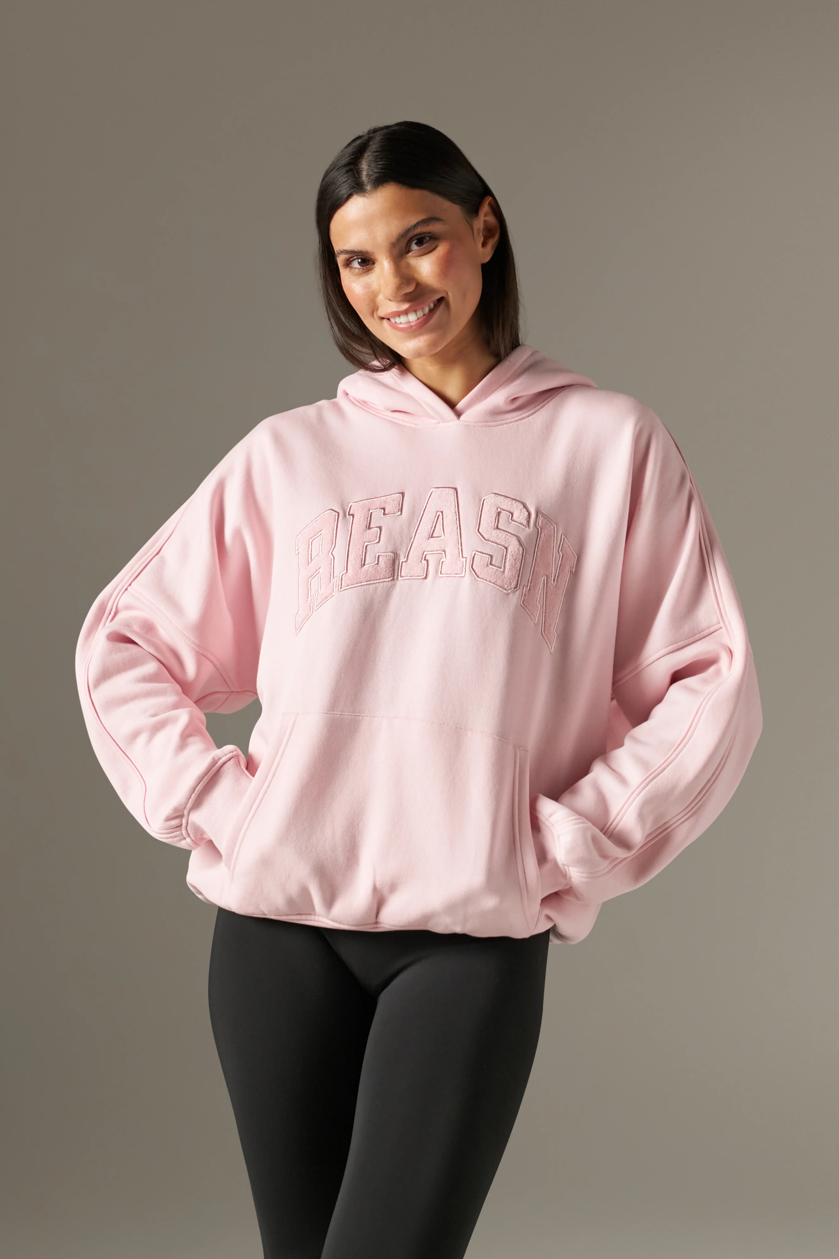 Grandad's Charity Oversized Branded Hoodie - Pink - Image 2