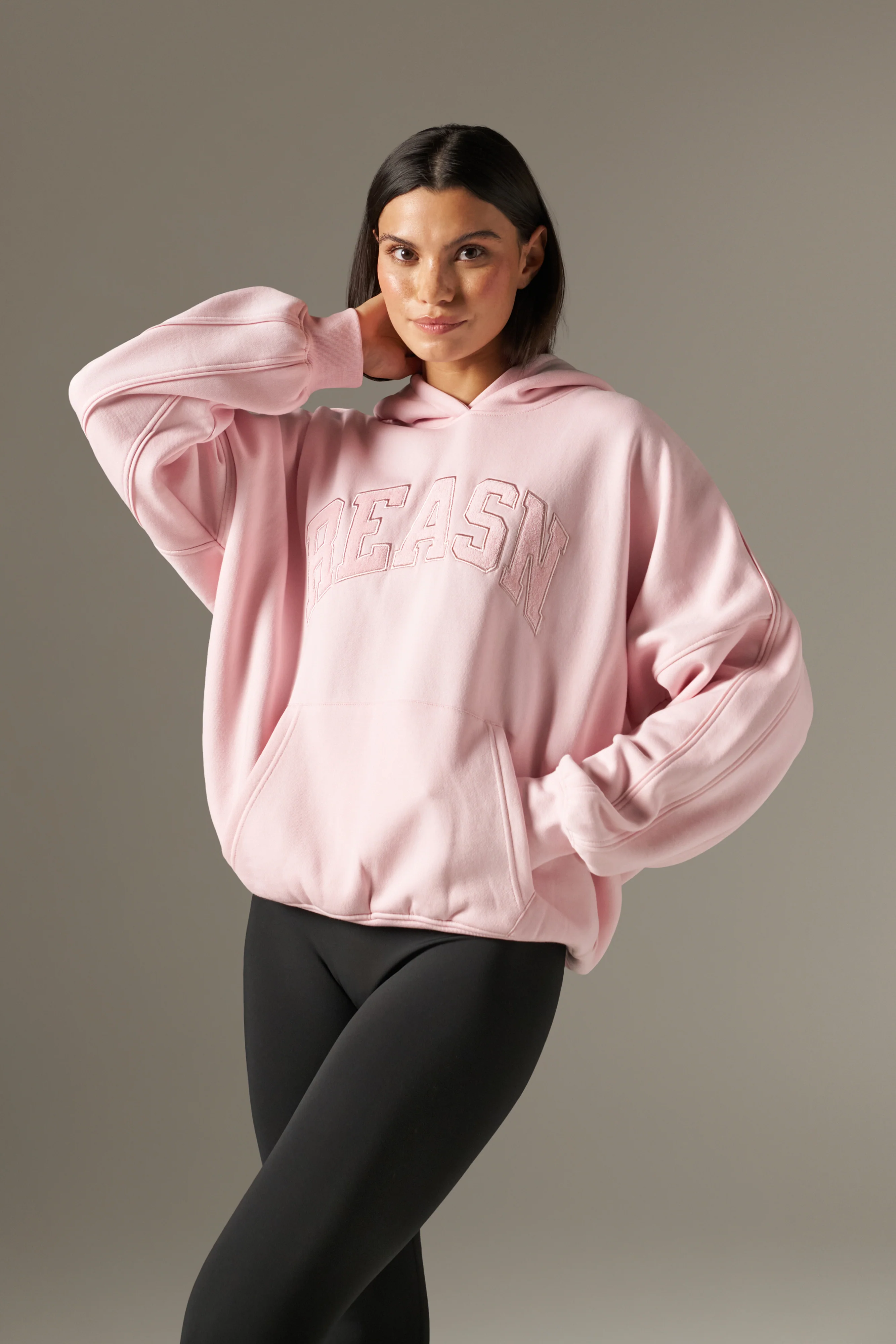 Grandad's Charity Oversized Branded Hoodie - Pink - Image 3
