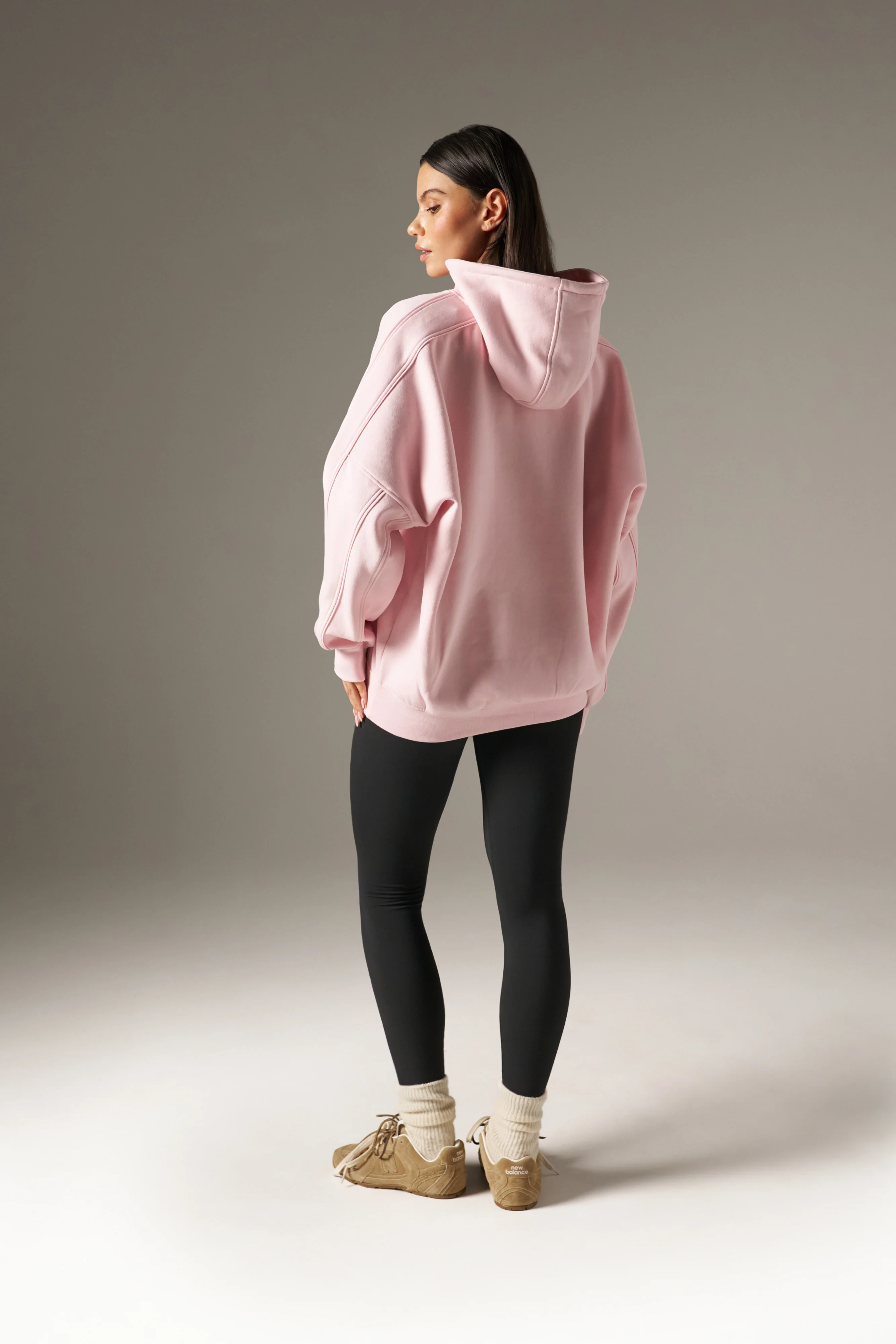 Grandad's Charity Oversized Branded Hoodie - Pink - Image 4