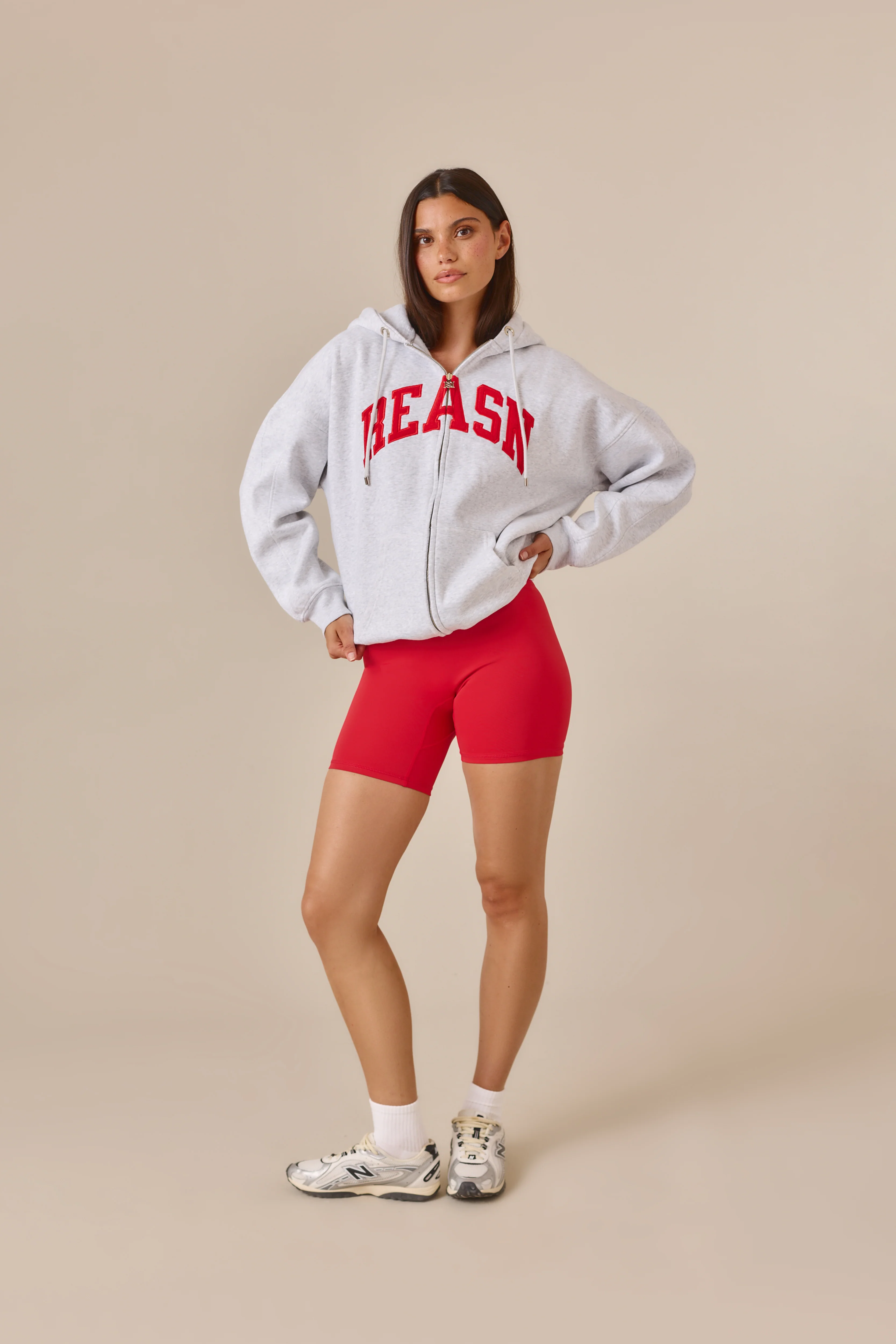 Zip Through Hoodie - Jalapeño Red