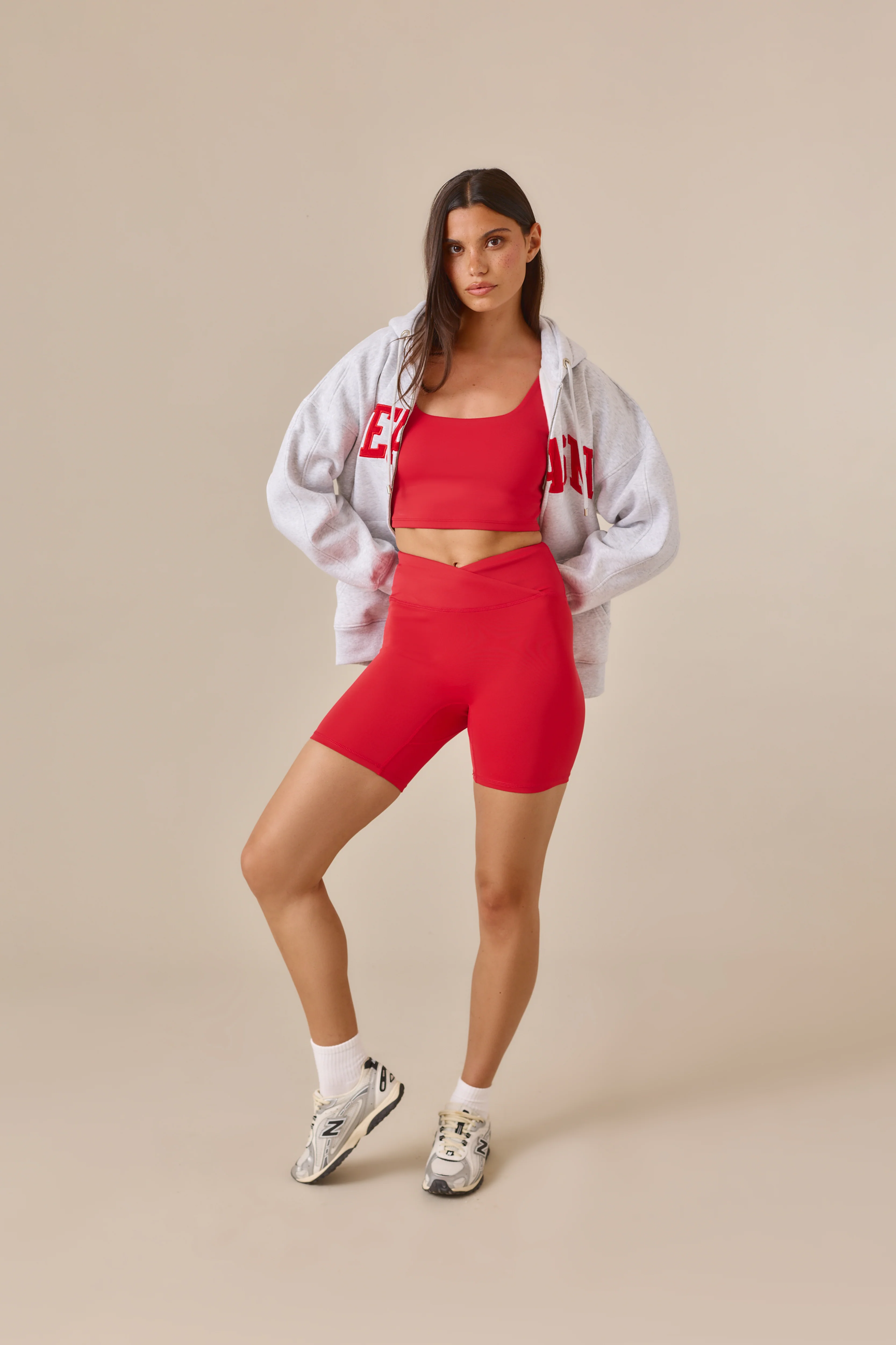 Zip Through Hoodie - Jalapeño Red - Image 5