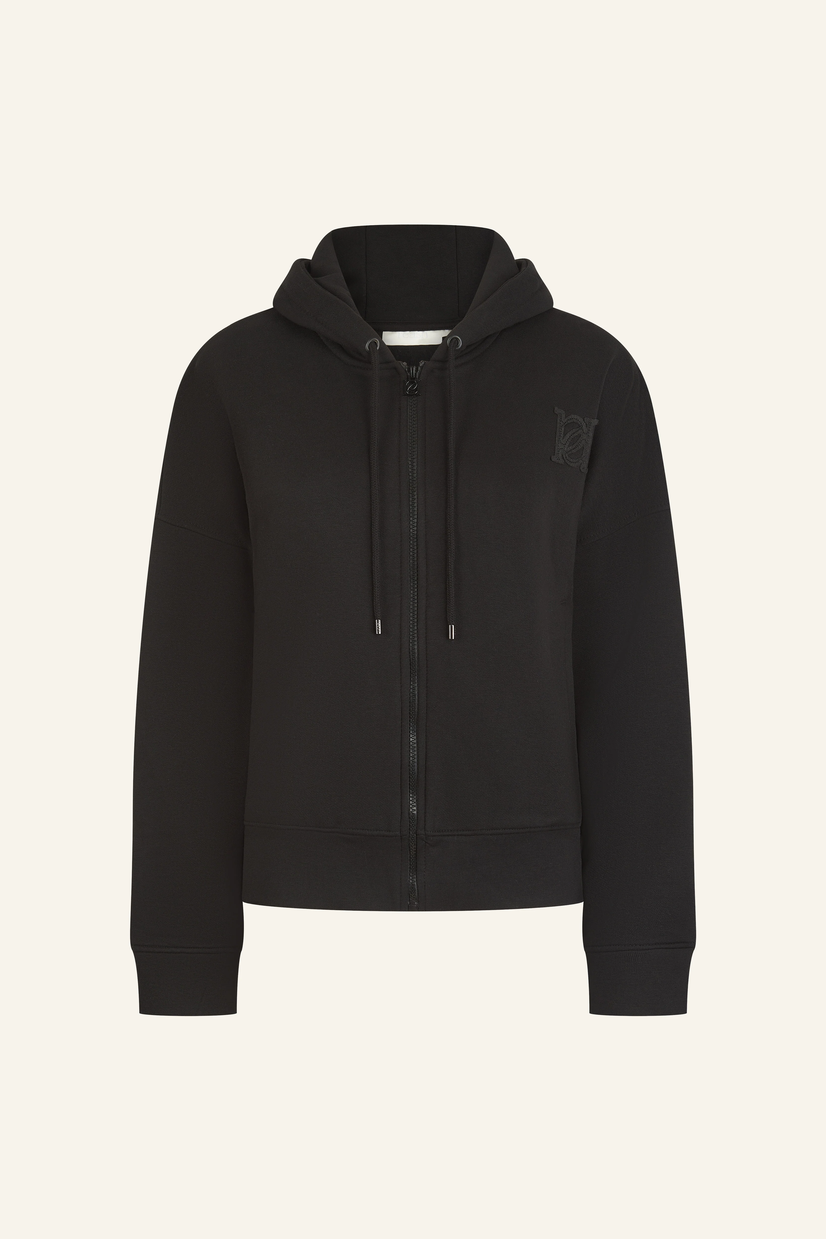 Zip Through Hoodie - Core Black - Image 8
