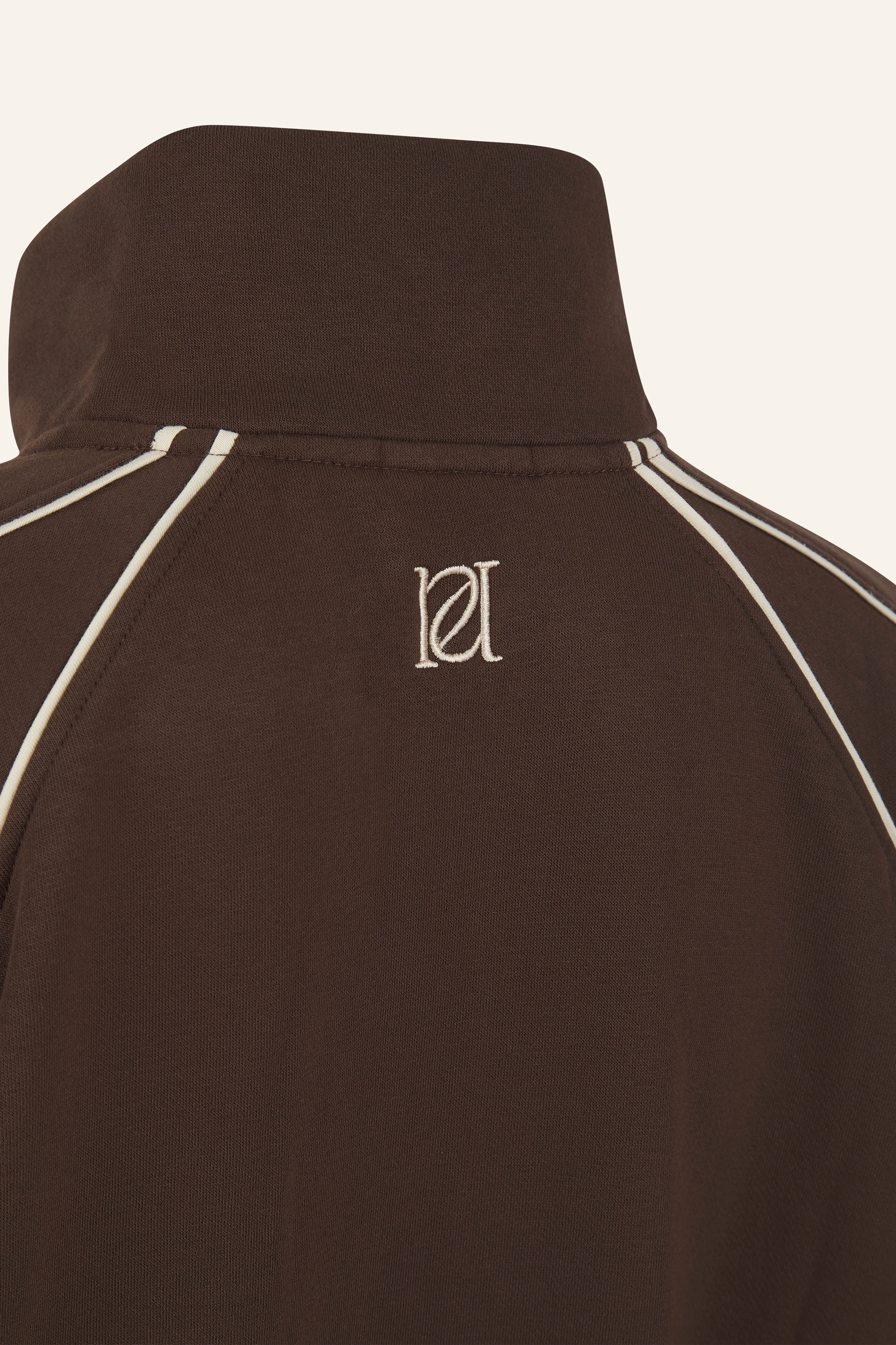 Quarter Zip 2 in 1 Tracksuit - Espresso - Image 12