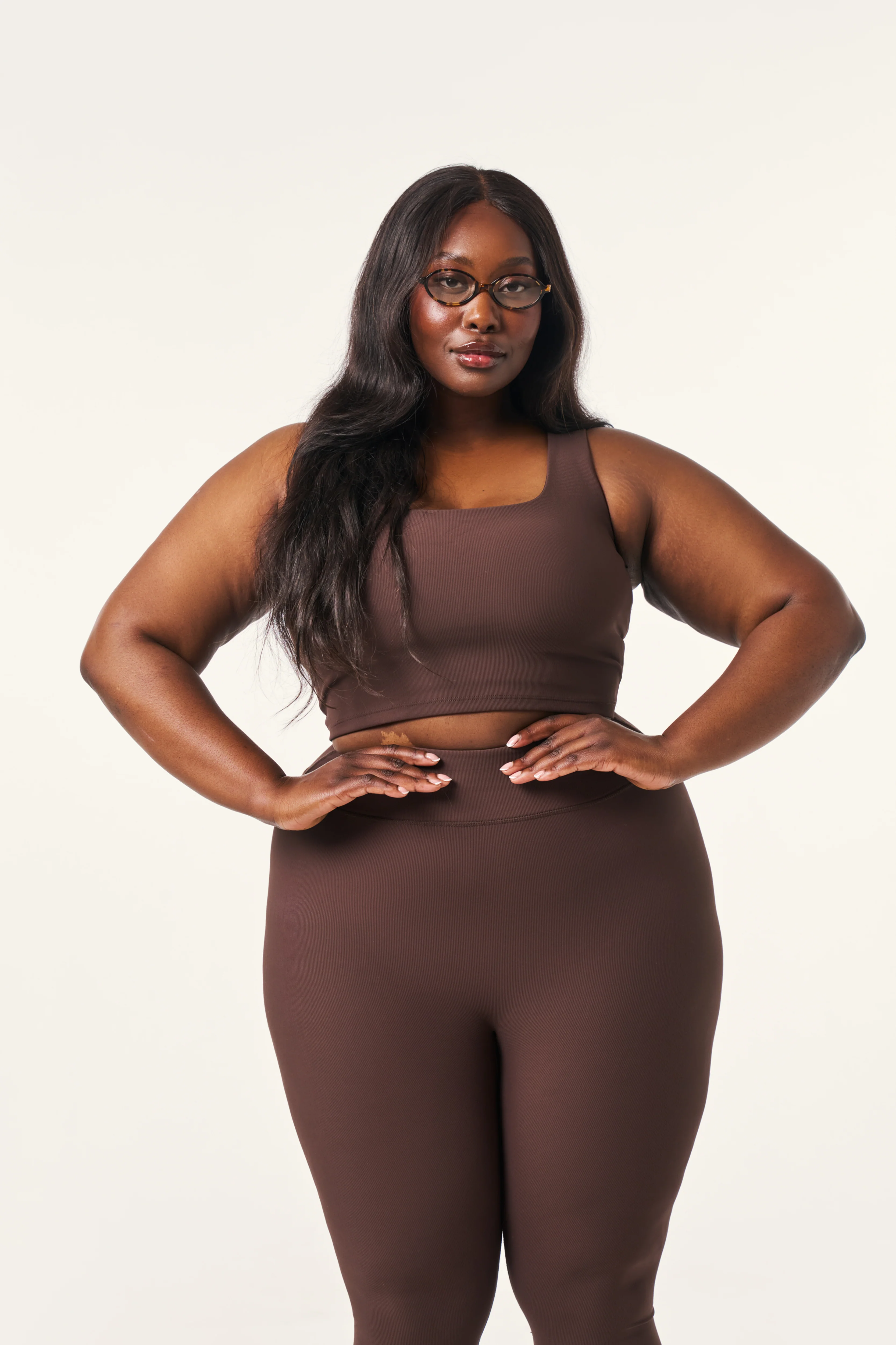 The Sculpt Built In Sports Bra - Espresso - Image 5