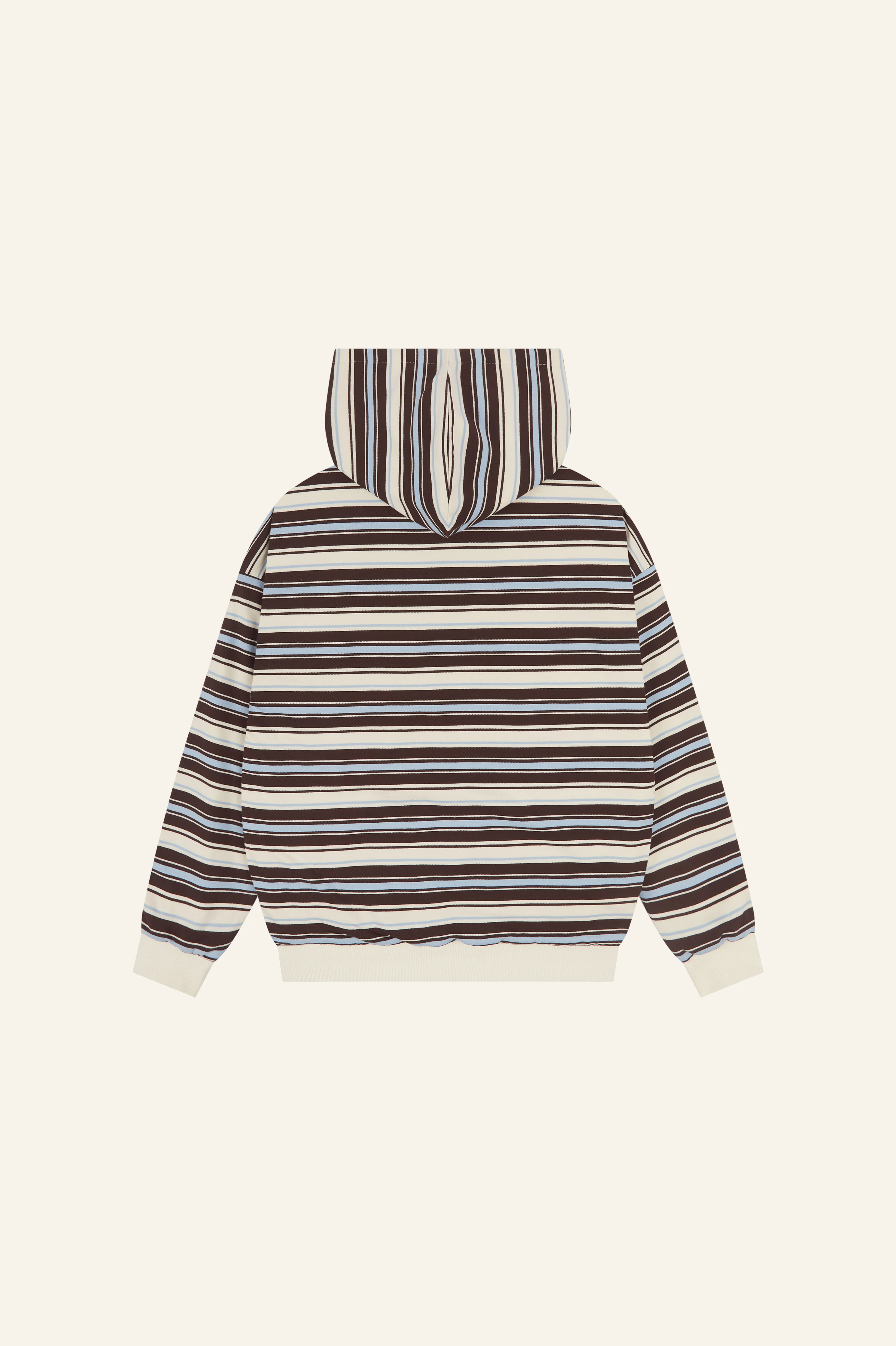 Reversible Stripe Oversized Hoodie - Crème - Image 16