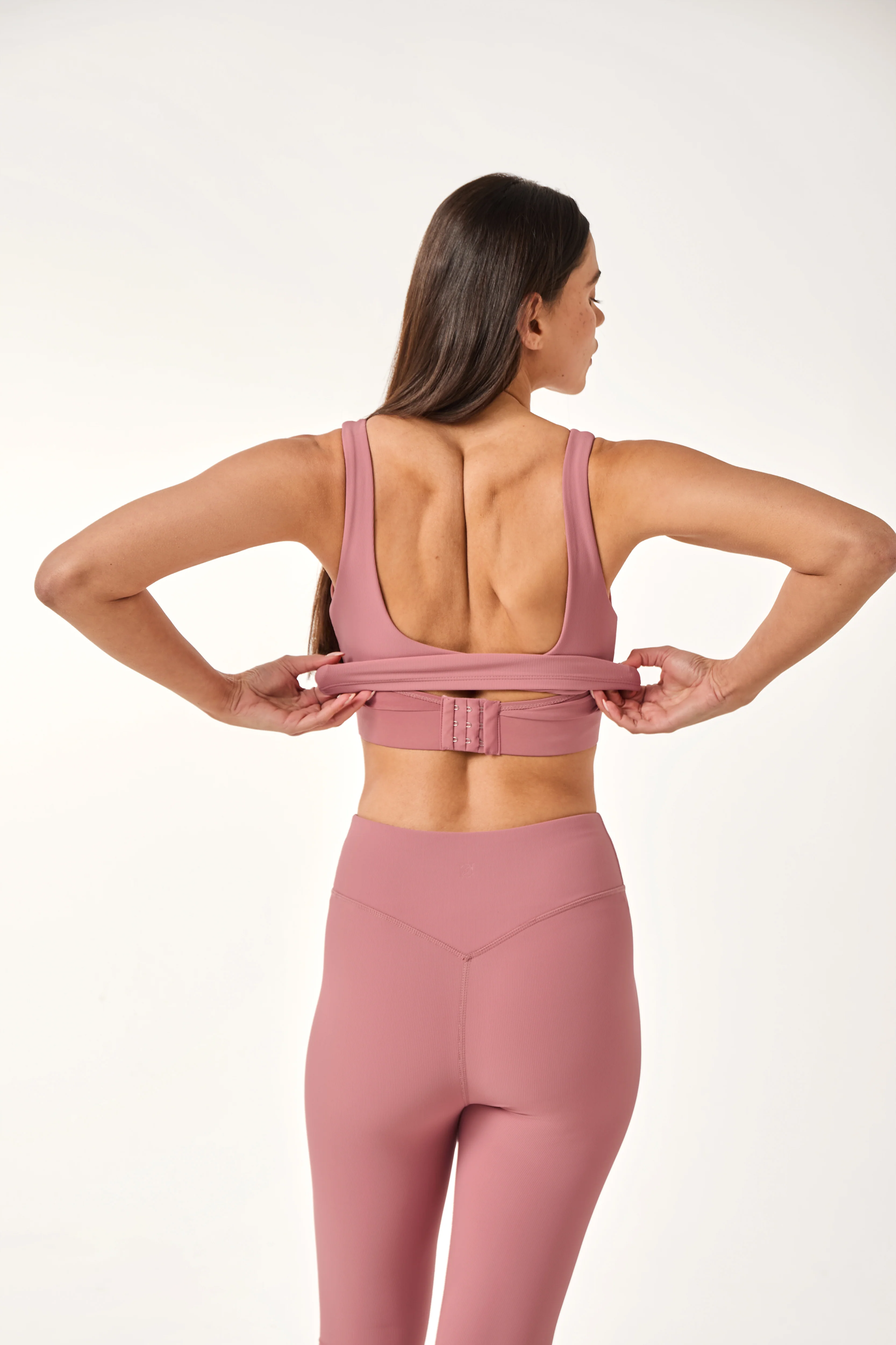 Sculpt Built In Sports Bra - Blush Pink - Image 3