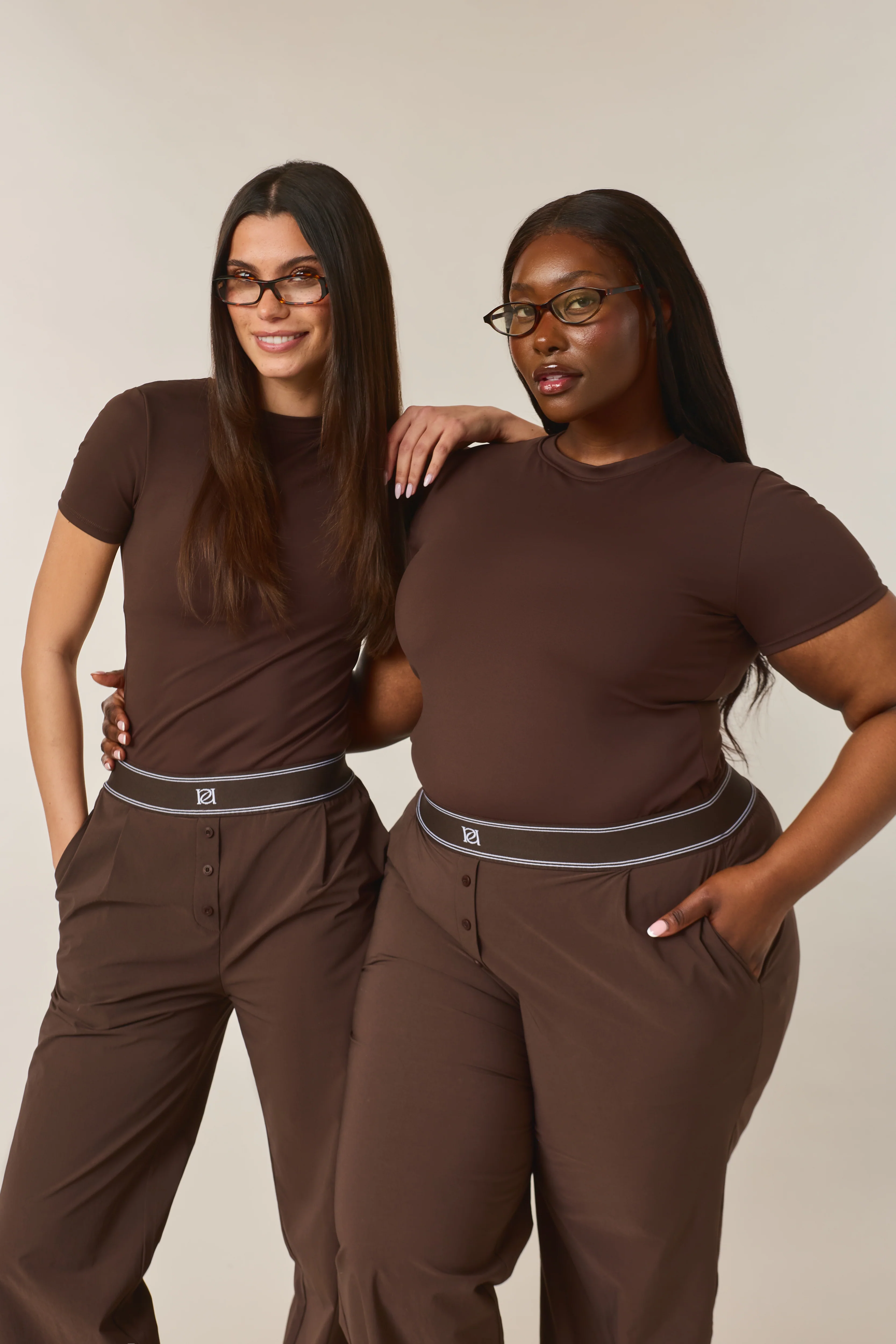 Sculpting Built In Bra Short Sleeve Baby Tee - Espresso - Image 7