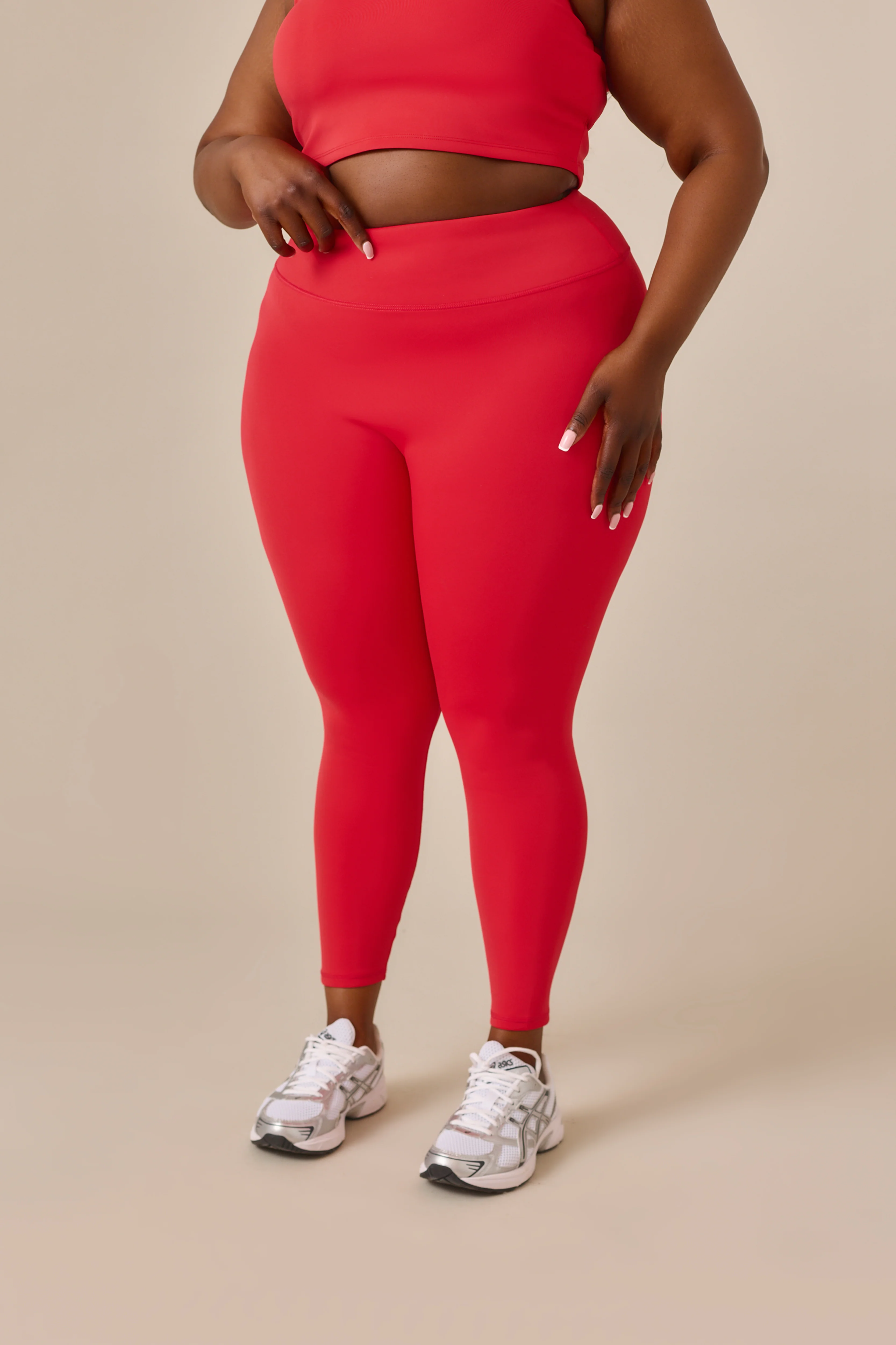 Smoothform High Waist Leggings - Jalapeño Red - Image 9