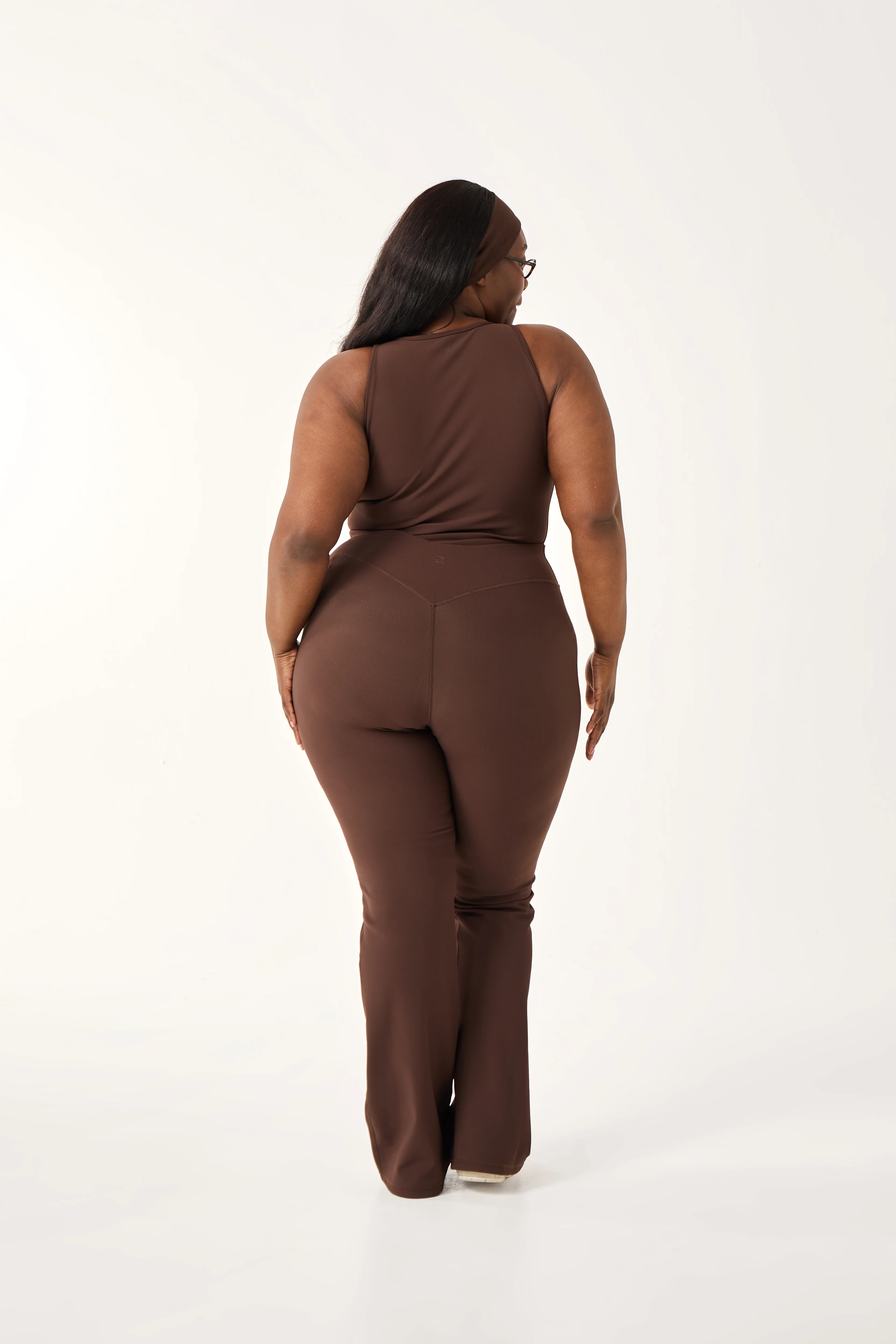 The Sculpt Flare Leg Trouser - Espresso - Image 7