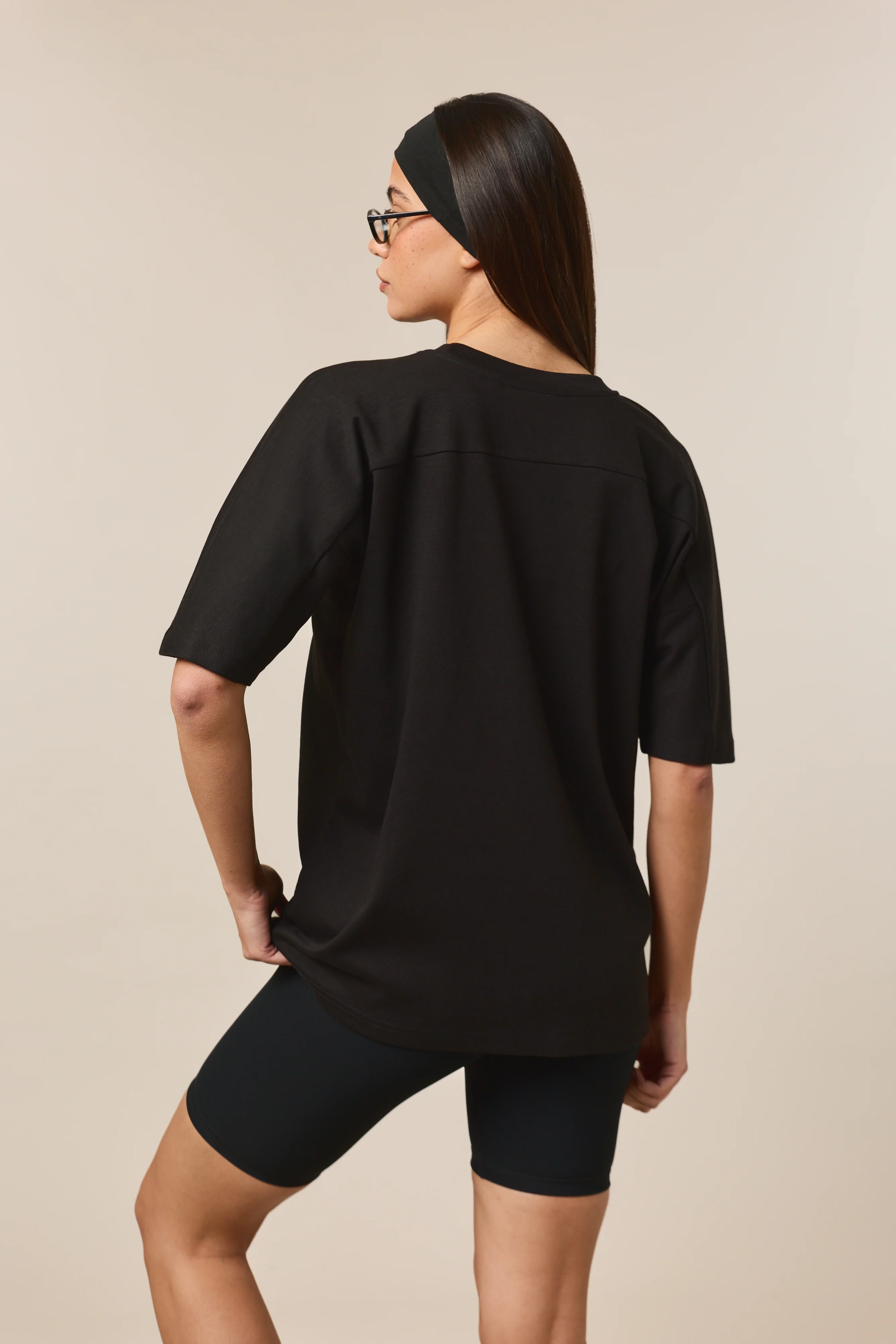 The Sculpt High Waist Cycling Shorts - Core Black - Image 6