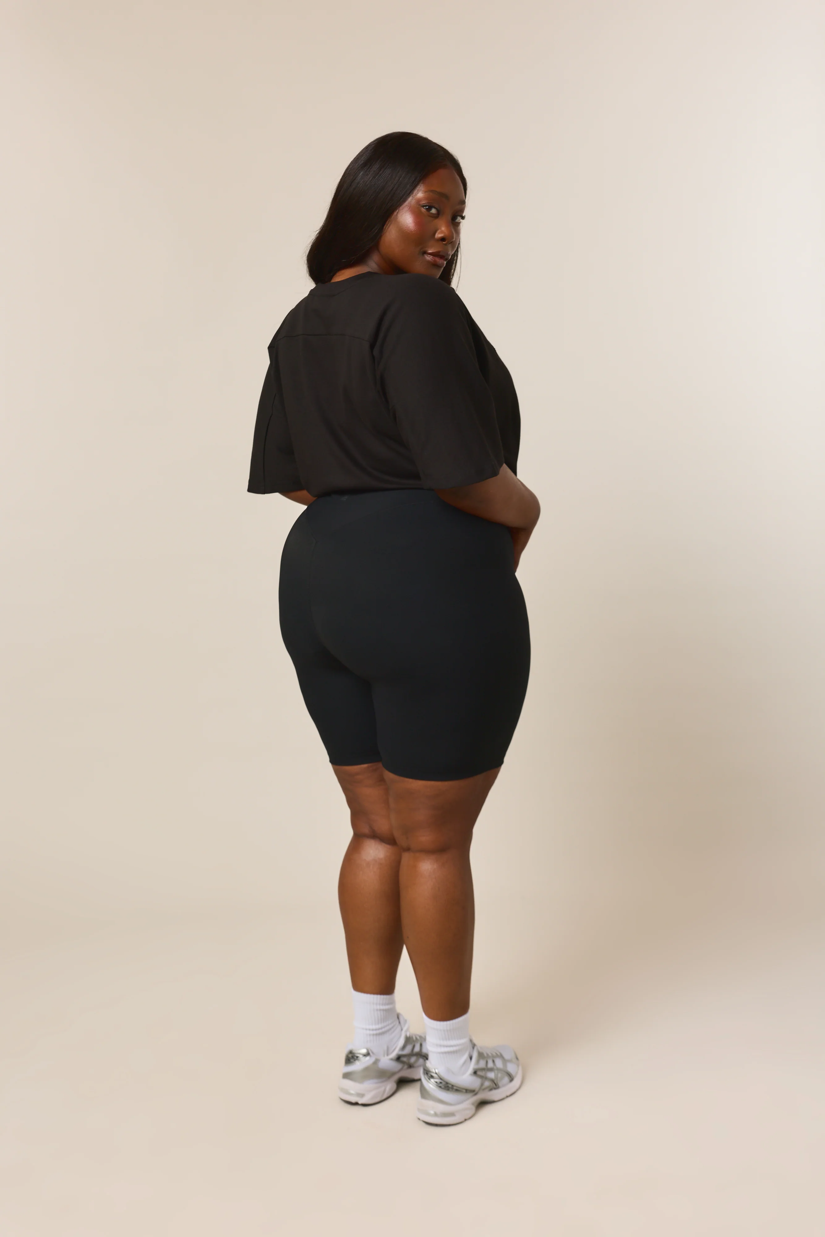 The Sculpt High Waist Cycling Shorts - Core Black - Image 8