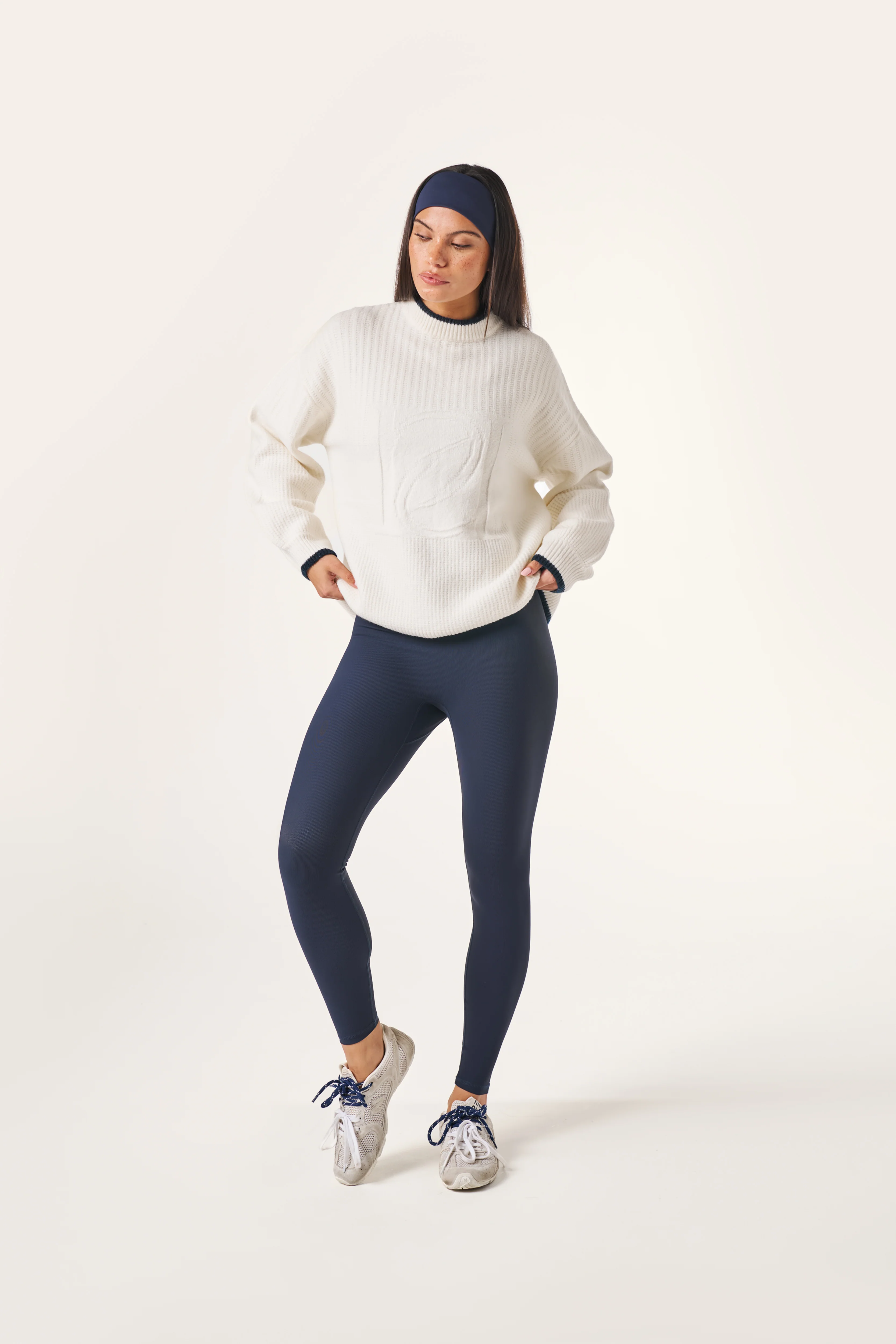 The Sculpt High Waist Leggings - Midnight Blue - Image 3