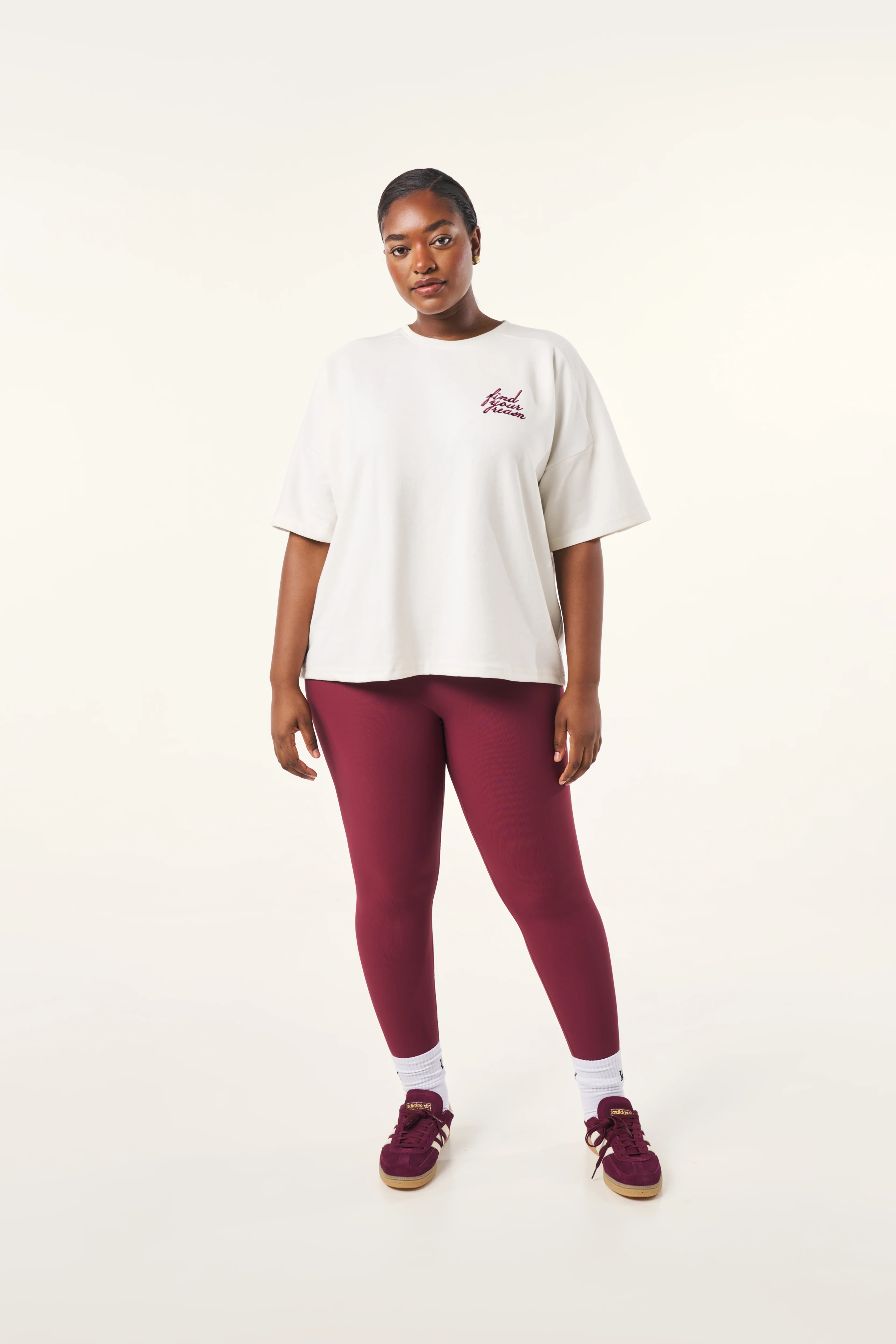 The Sculpt High Waist Leggings - Dark Cherry - Image 7