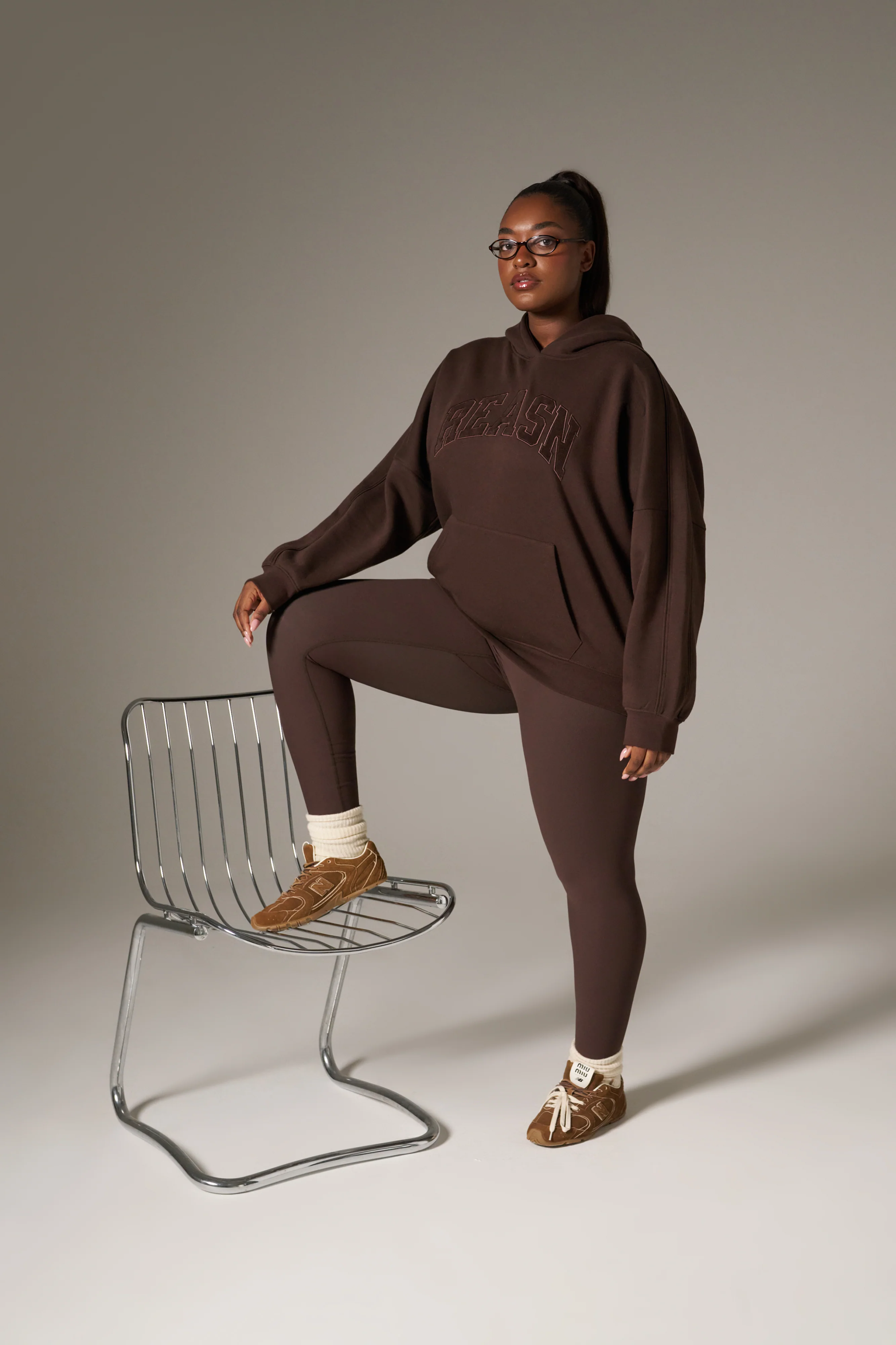 The Sculpt High Waist Leggings - Espresso - Image 14