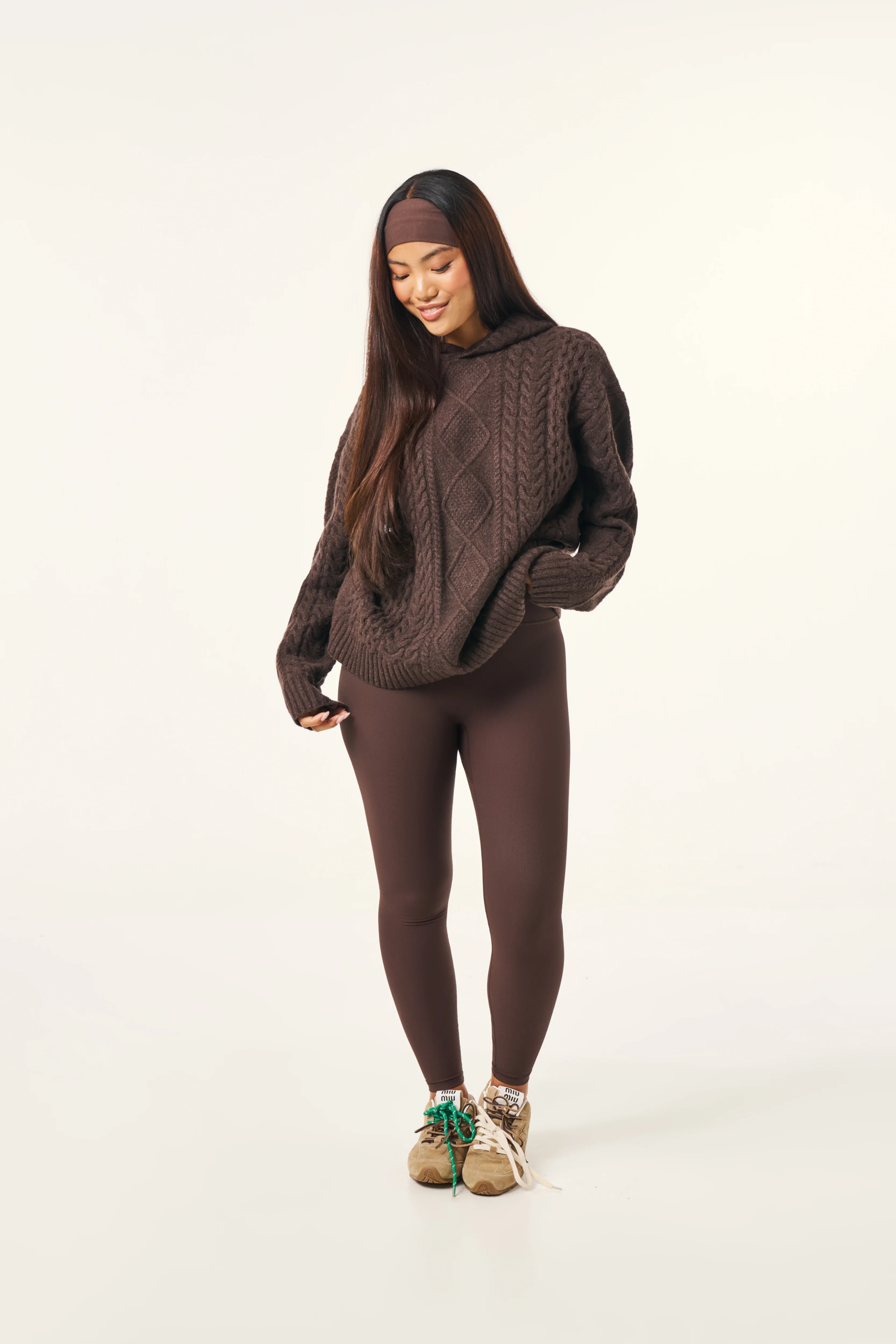 The Sculpt High Waist Leggings - Espresso - Image 7