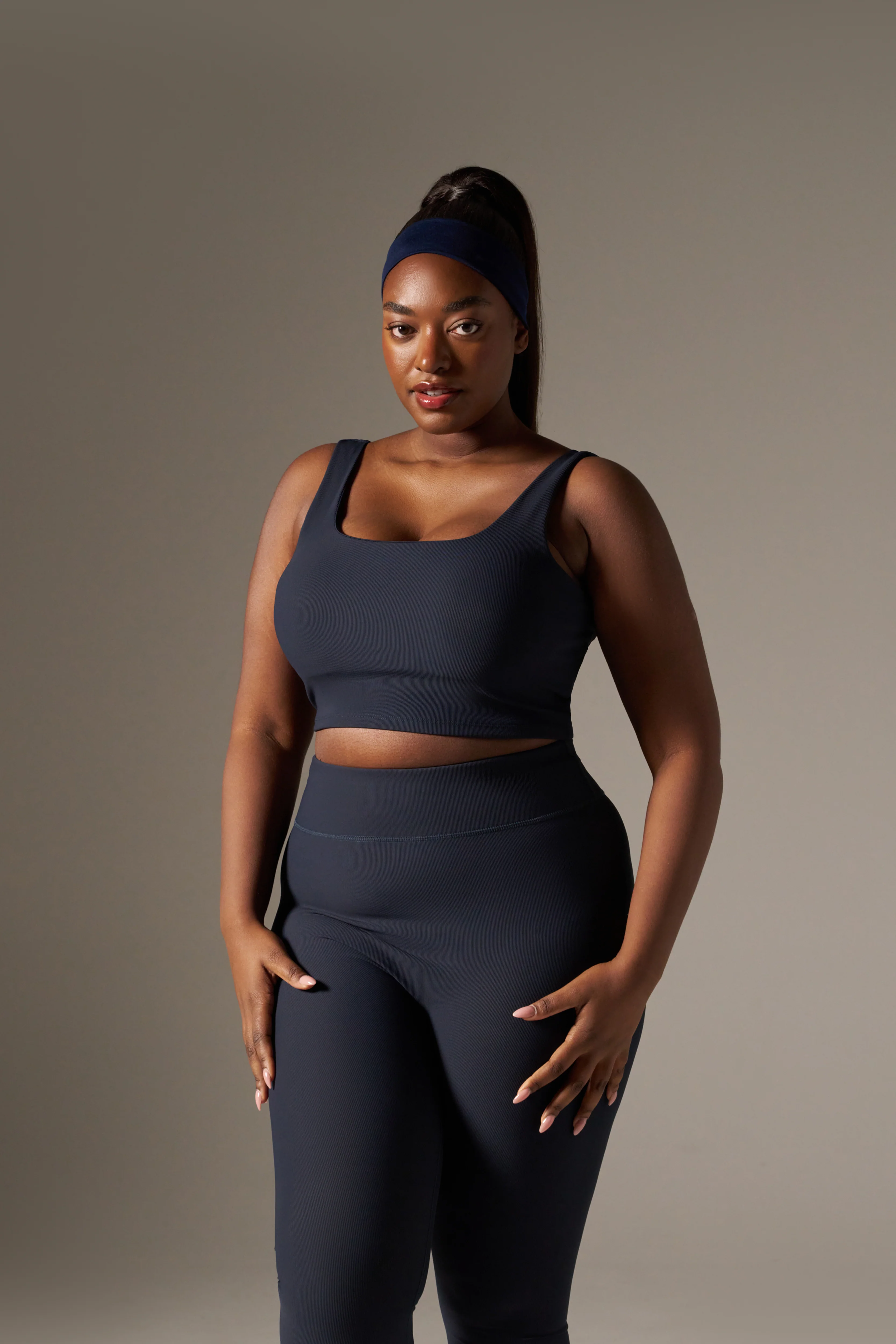 The Sculpt Built In Sports Bra - Midnight Blue - Image 10