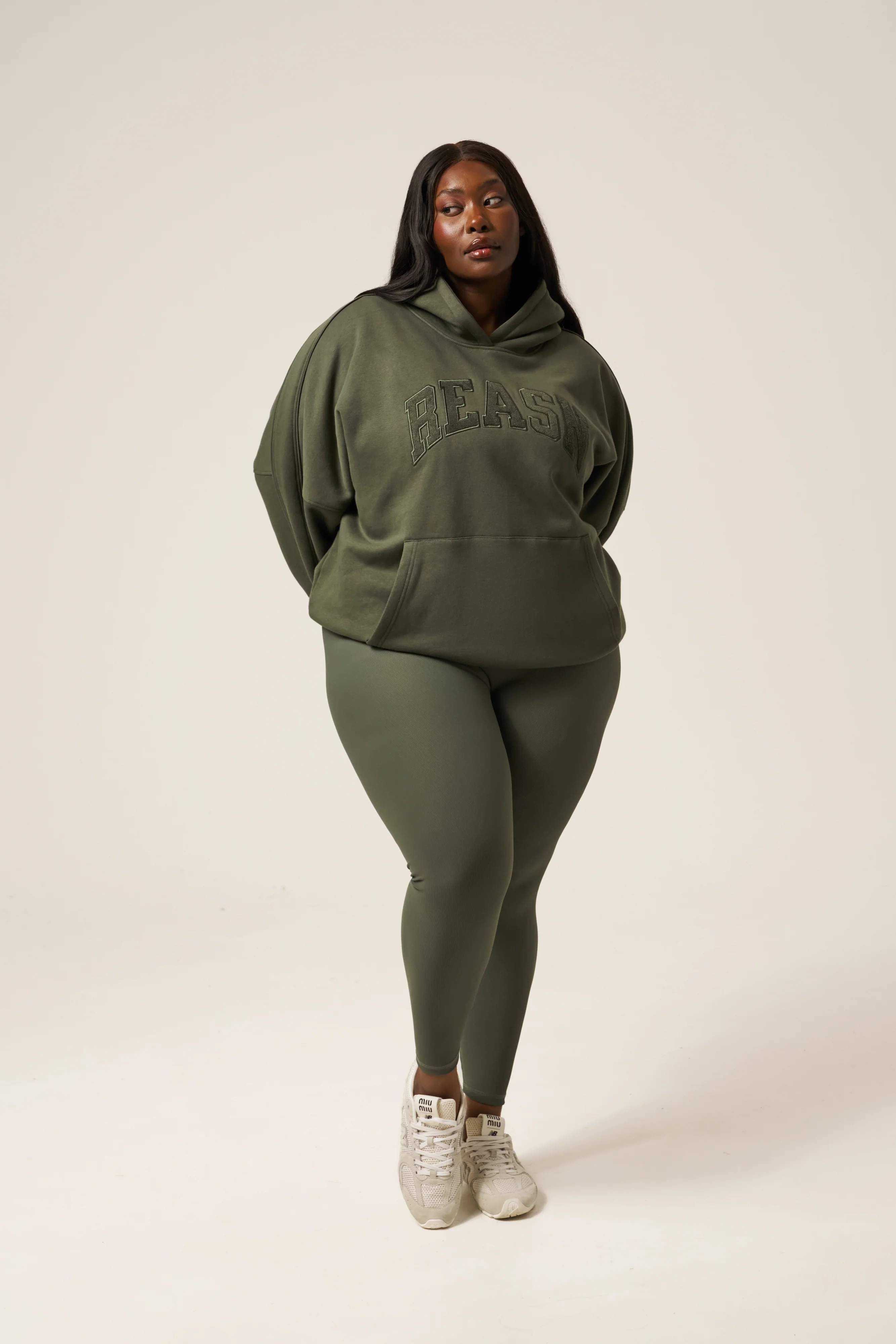 The Sculpt High Waist Leggings - Dusty Khaki - Image 6