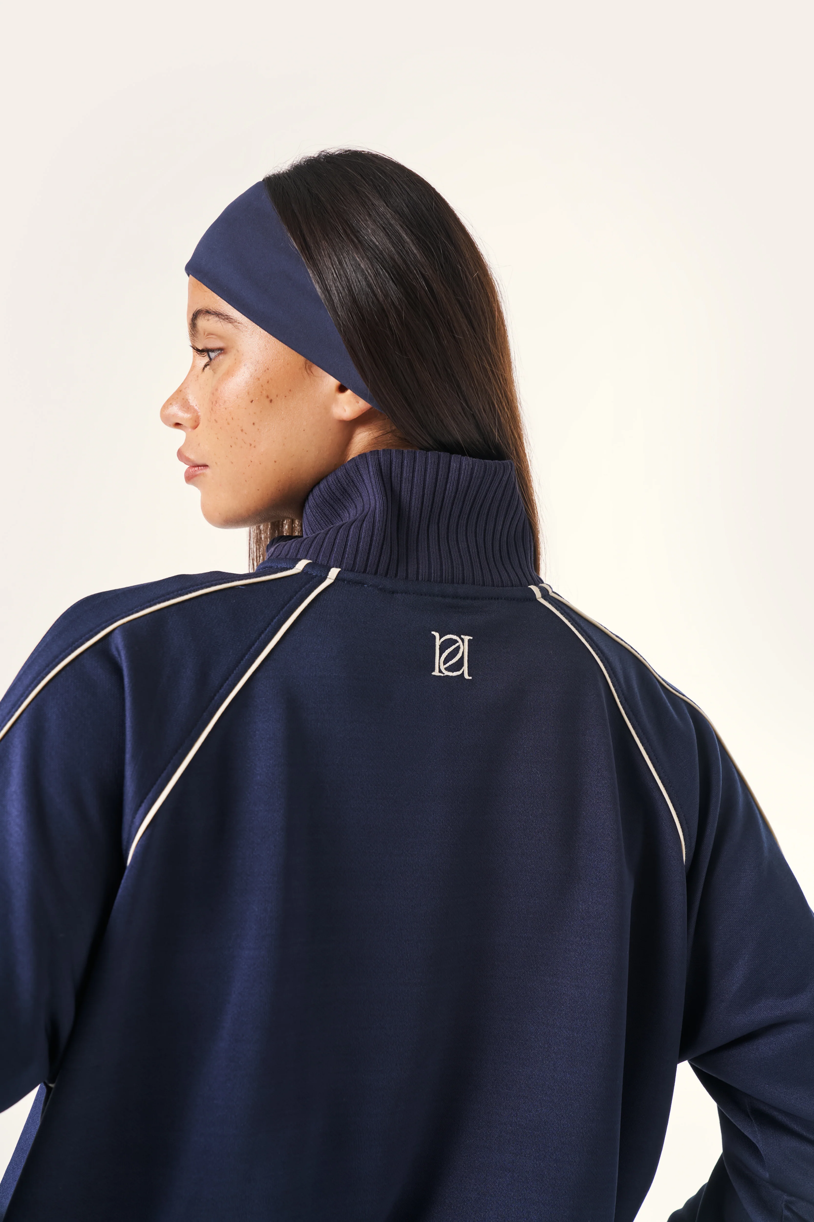 Tricot Quarter Zip 2 In 1 Tracksuit - Midnight Blue - Image 6