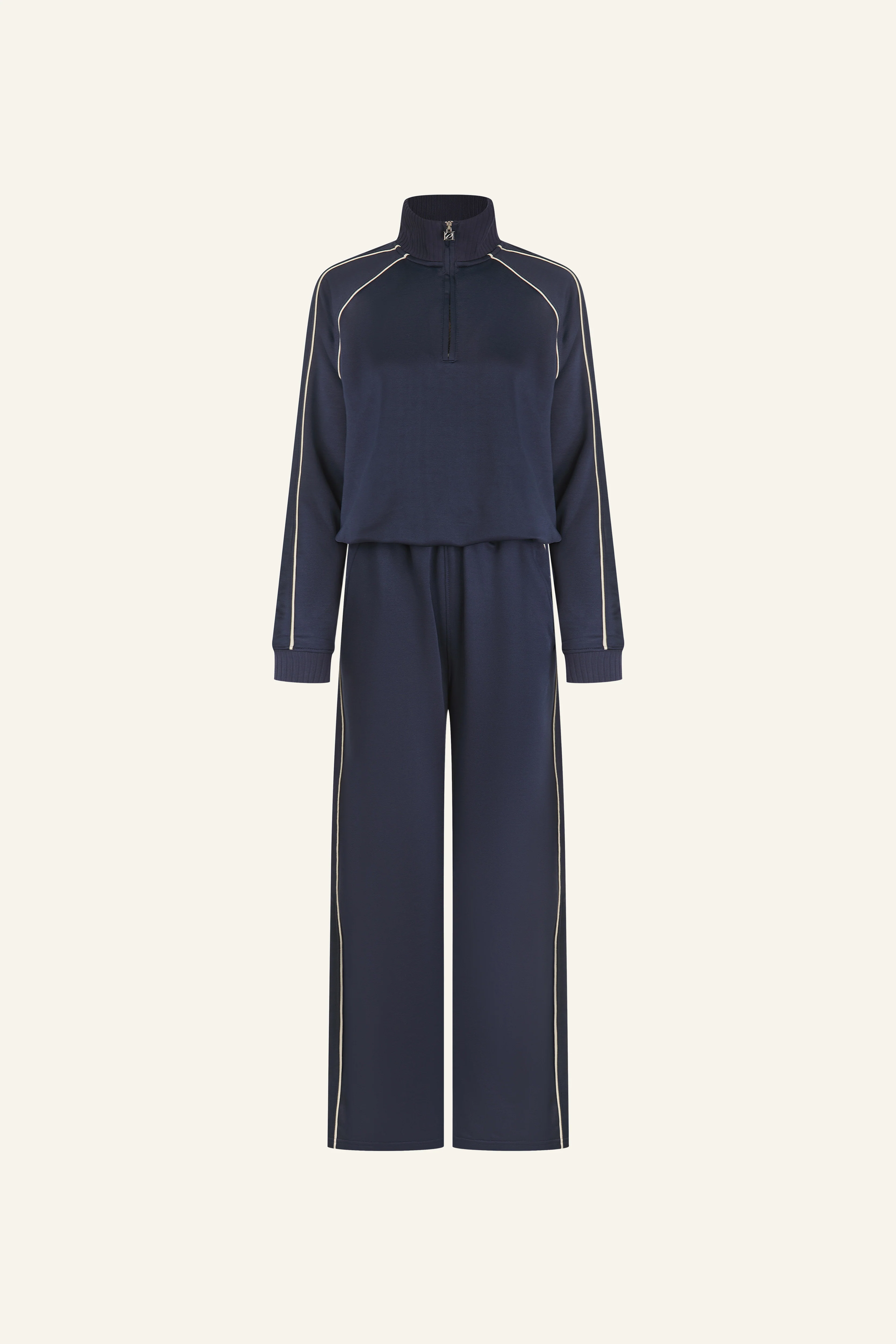 Tricot Quarter Zip 2 In 1 Tracksuit - Midnight Blue - Image 9