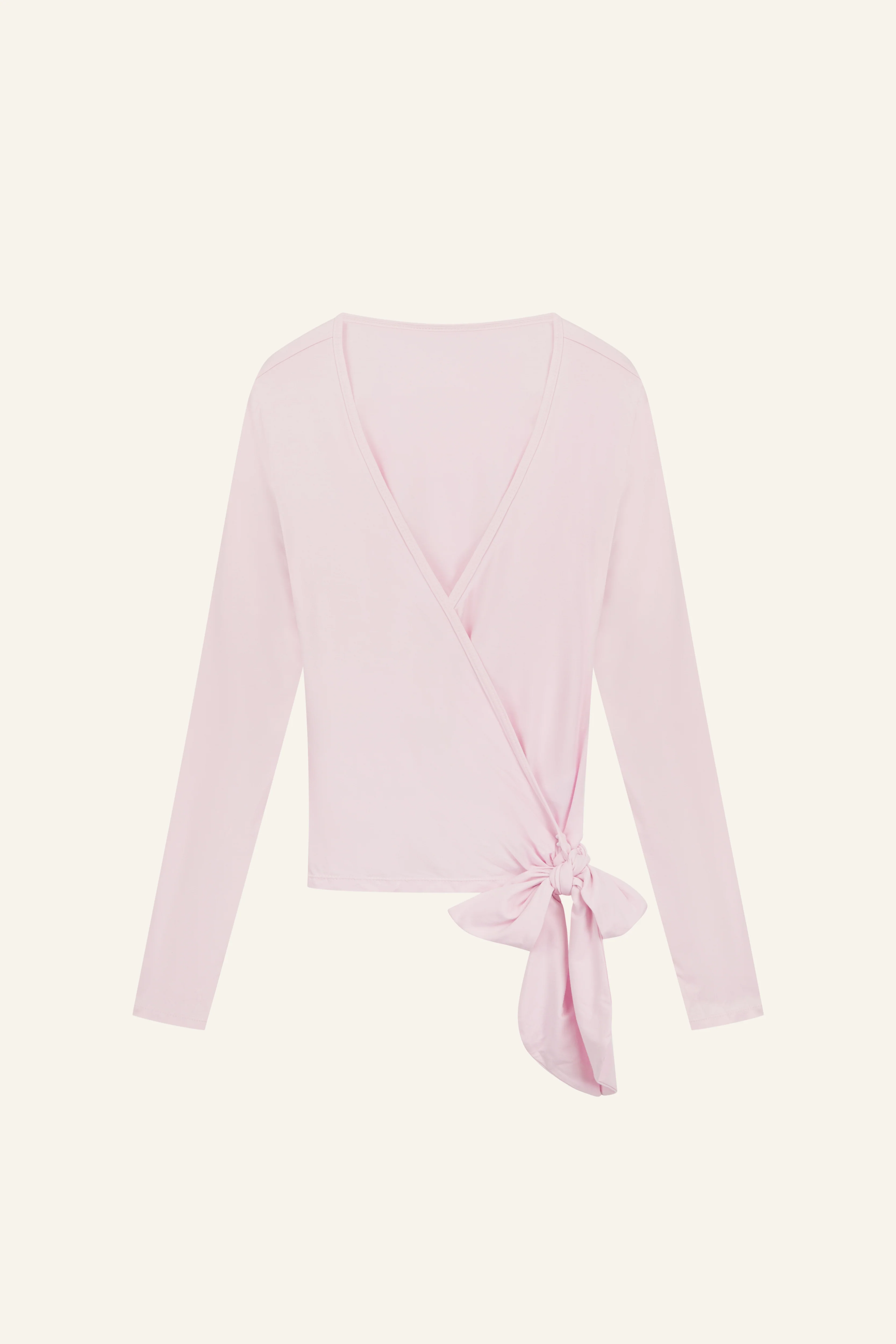 Ballet Wrap Long Sleeve Top - Ballerina Pink - Image 10